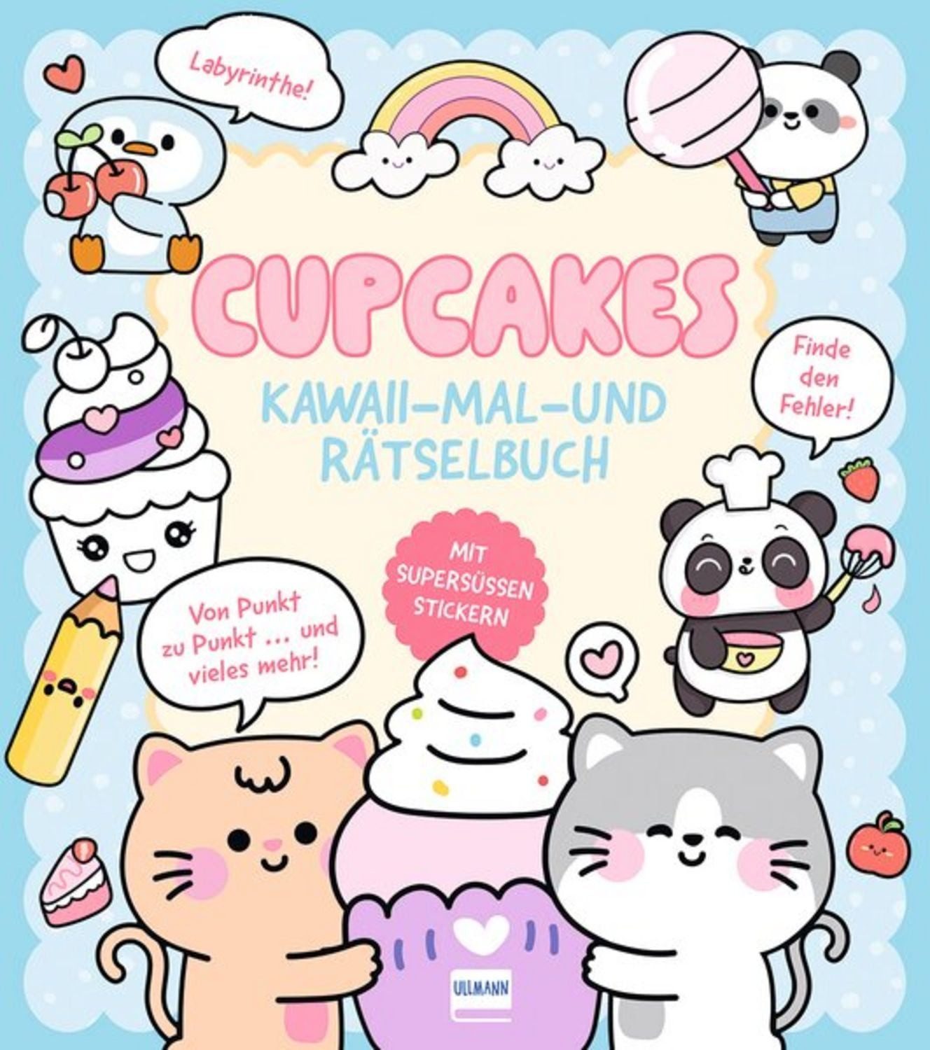 Cupcakes, Kawaii - Mal-und Rätselbuch / Bruce Em