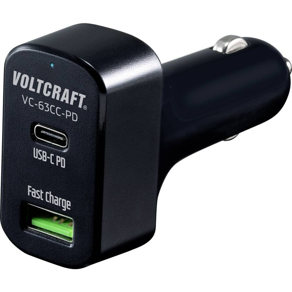 VOLTCRAFT KFZ LADEGERÄT VC-63CC-PD USB-Ladegerät (USB Power Delivery (USB-PD)