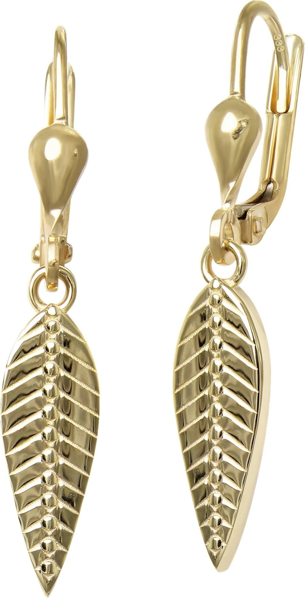 GoldDream Paar Ohrhänger GoldDream Ohrhänger Feder günstig online kaufen