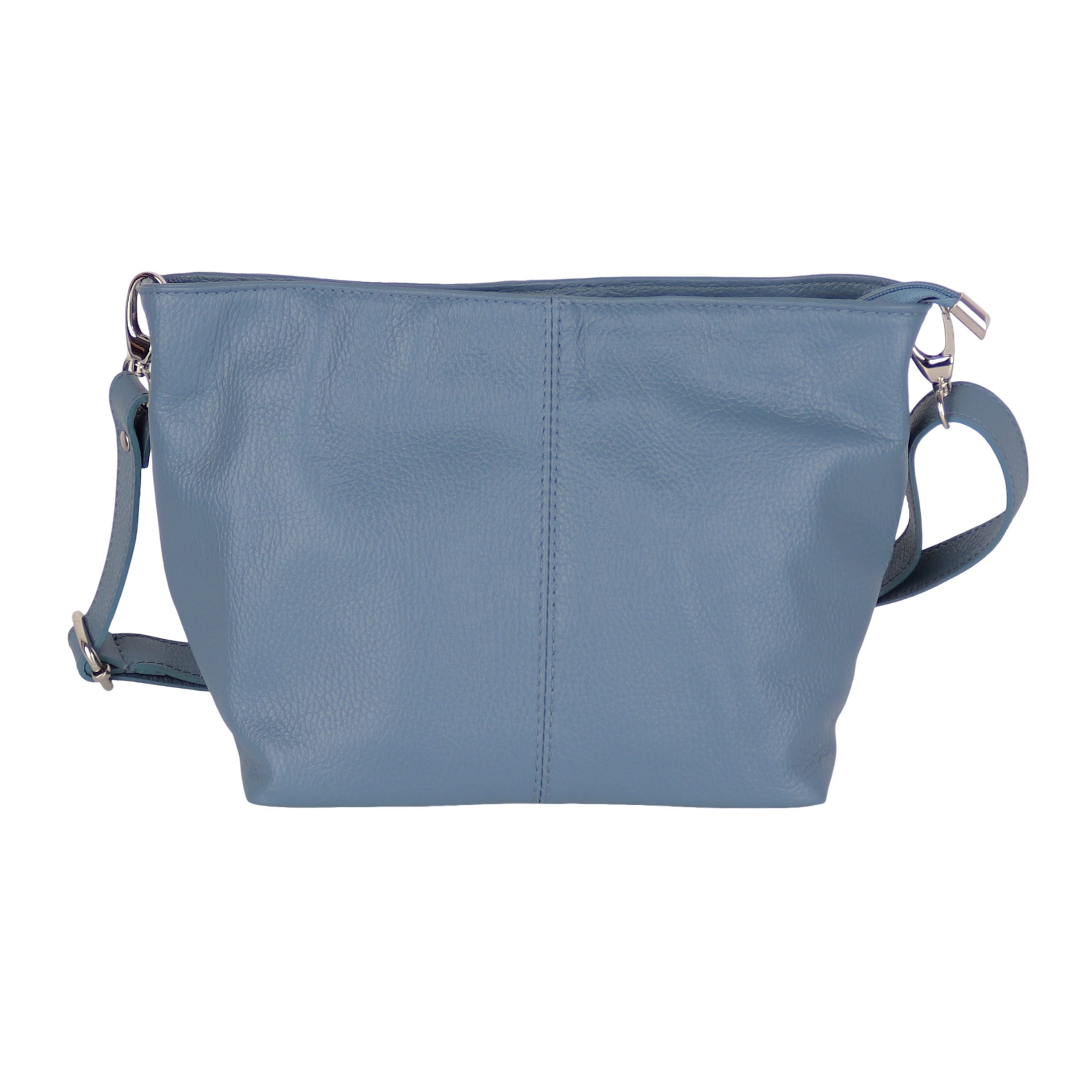 MIRROSI Umhängetasche Damen Crossbody Bag, Echtleder Made In Italy, Mittelgroße Damen Tasche 30x20x13cm