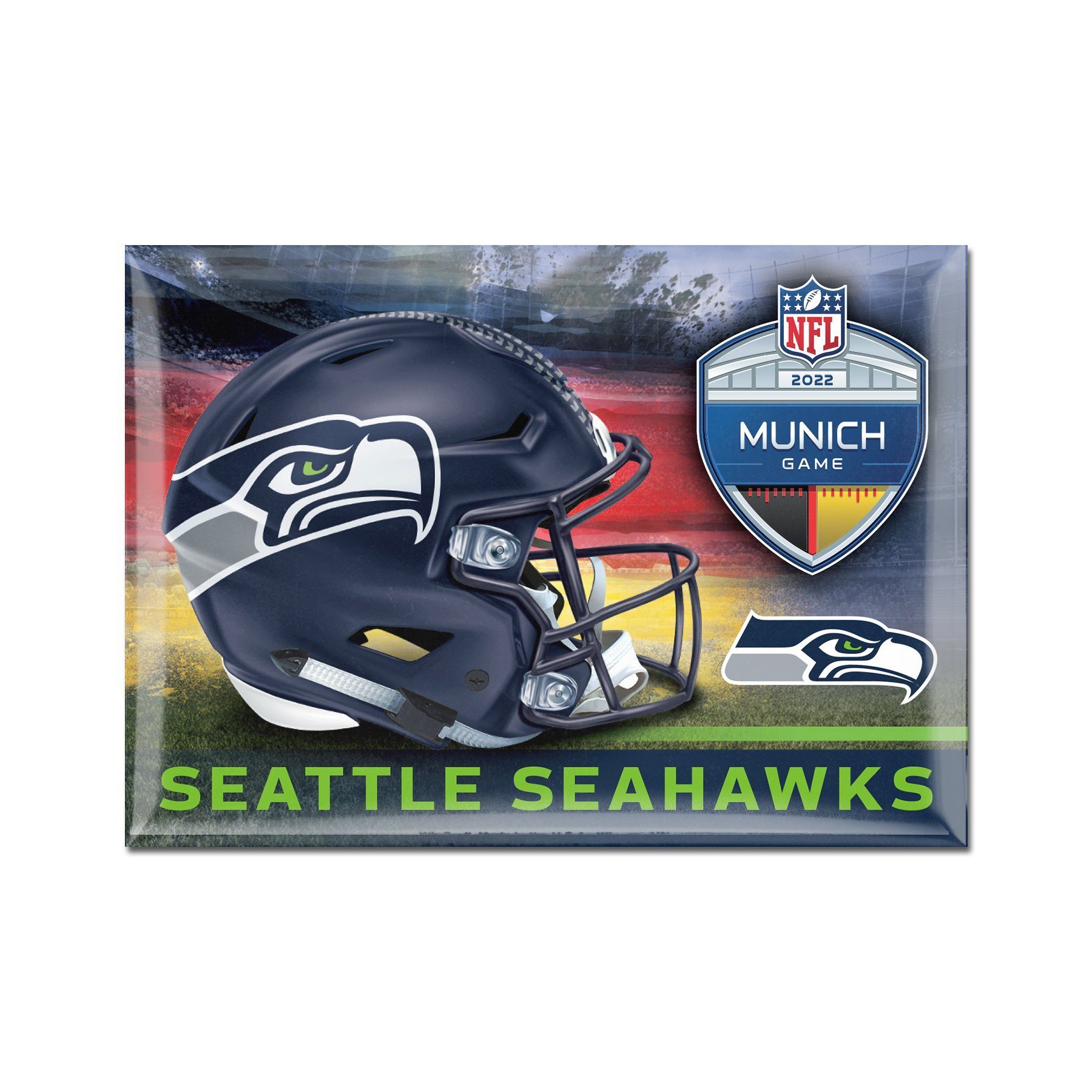 WinCraft Wanddekoobjekt NFL Game KühlschrankMagnet Seattle Seahawks