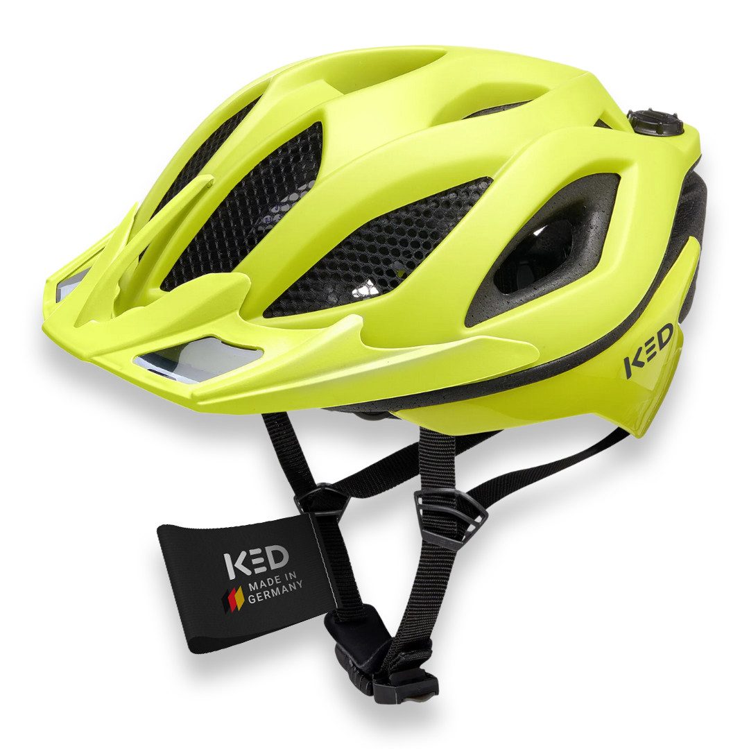 KED Fahrradhelm Spiri II Trend Allround Helm, LED Licht Und Reflektor, Optimierte Belüftung