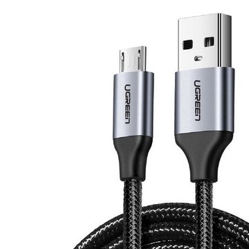 UGREEN Kabel USB - Micro USB Kabel Ladekabel Nylon Zubehör kompatibel USB-Kabel, (100 cm)