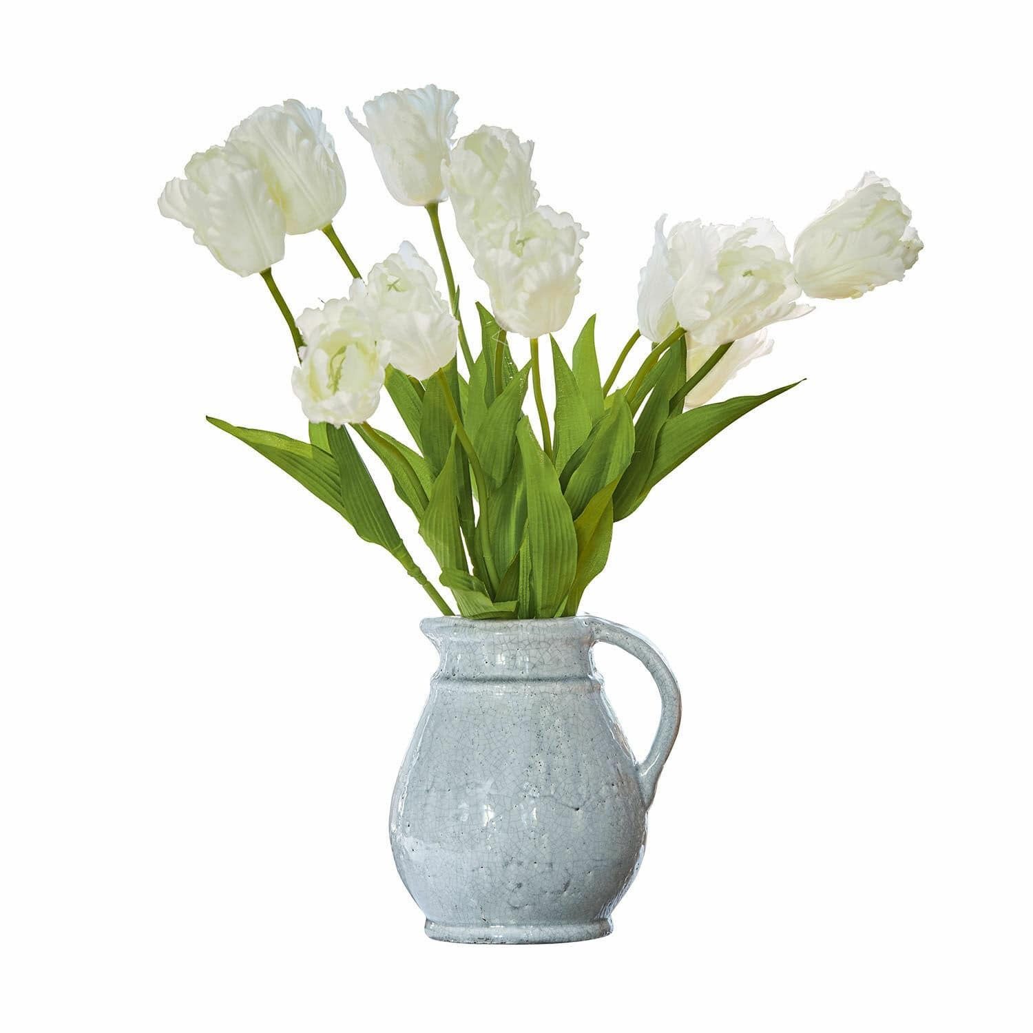 Kunstblume Deko-Blume 6er Set Lamarr weiß/grün, Mirabeau, Höhe 61.0 cm günstig online kaufen