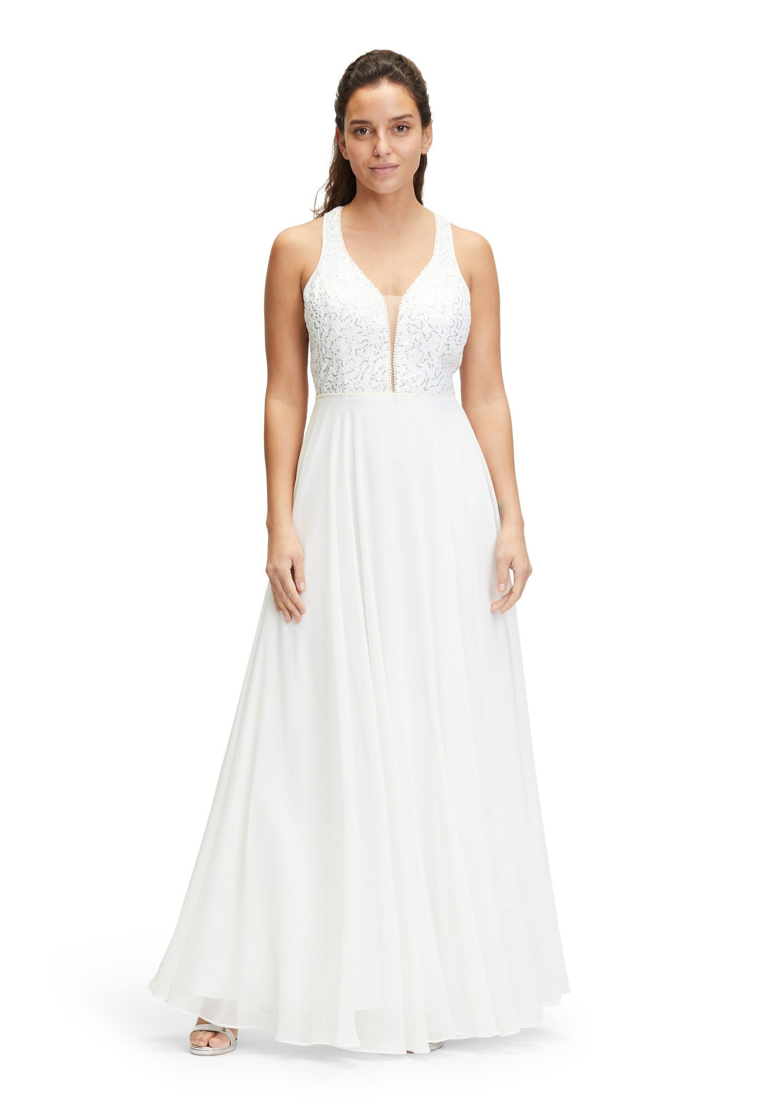 Vera Mont Maxikleid mit Pailletten (1-tlg) Perlen
