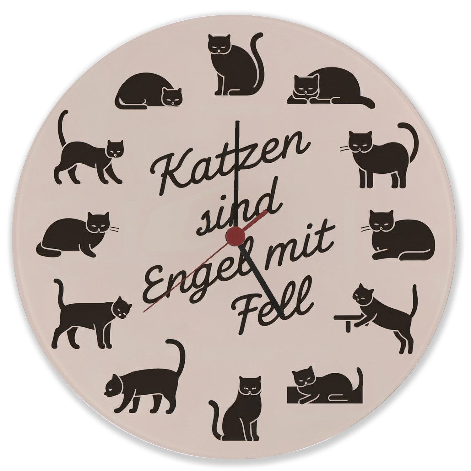 speecheese Wanduhr Katzen sind Engel mit günstig online kaufen