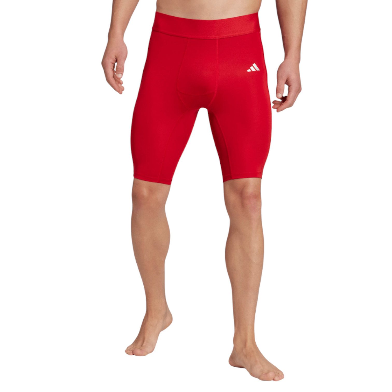 adidas Performance Trainingstights Sport-Tight Techfit (elastischer Bund) kurz rot Herren