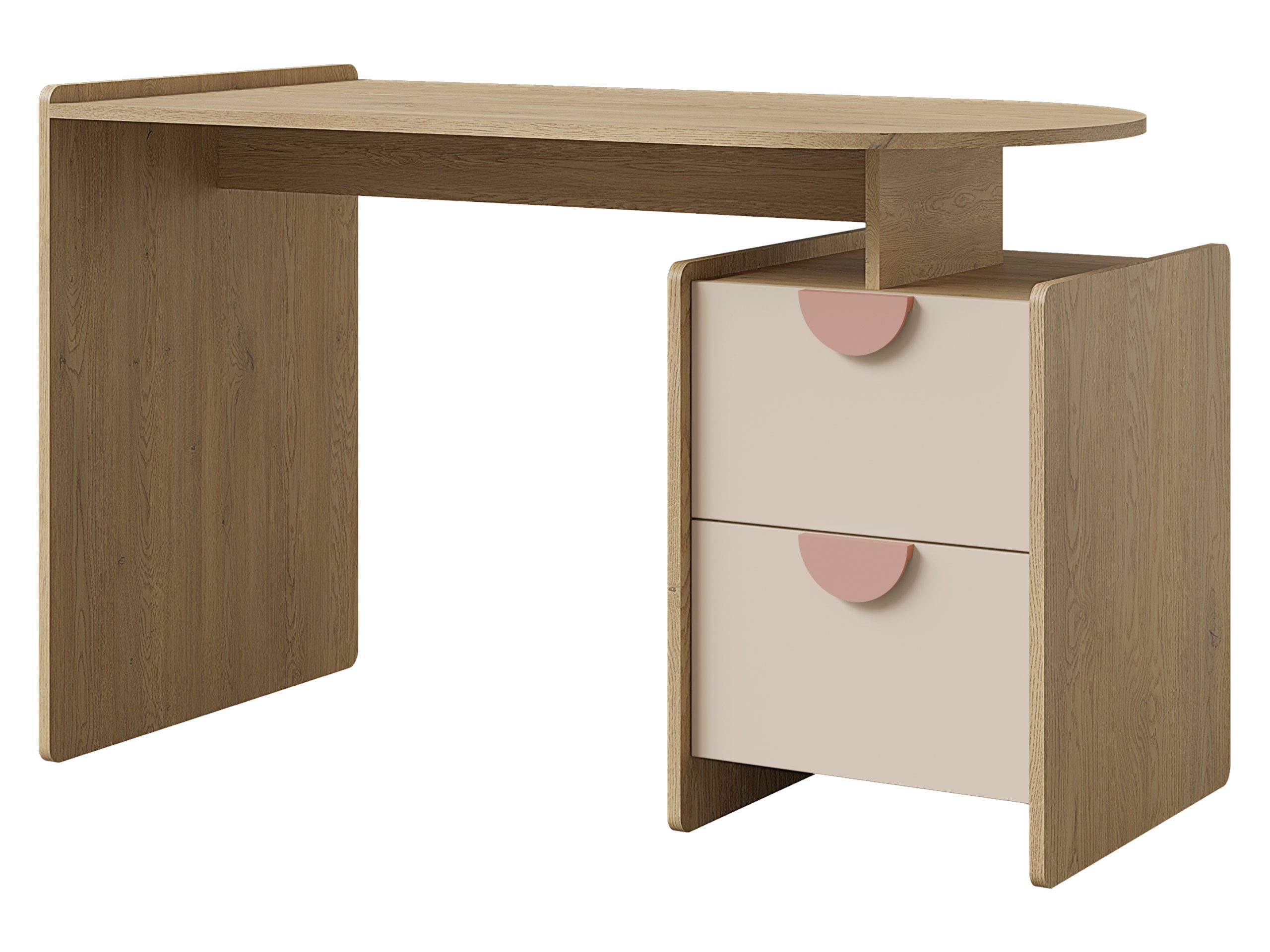 MIRJAN24 Schreibtisch Lexi 2S 12 L / P (mit zwei Schubladen), Universal - Links / Rechts
