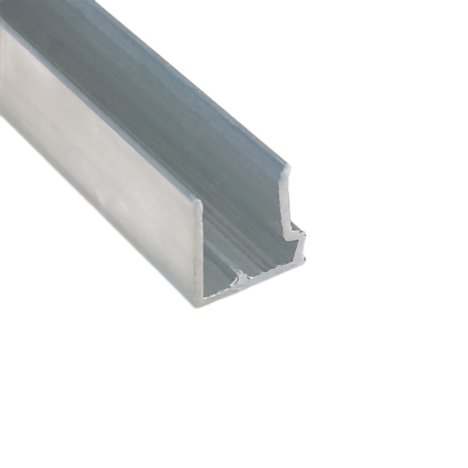 HT-Kunststoffe Abschlussprofil Alu-Abschlusprofil für 10mm Stegplatten -105cm U-Profil mit Tropfkante (1-St), Tropfkante