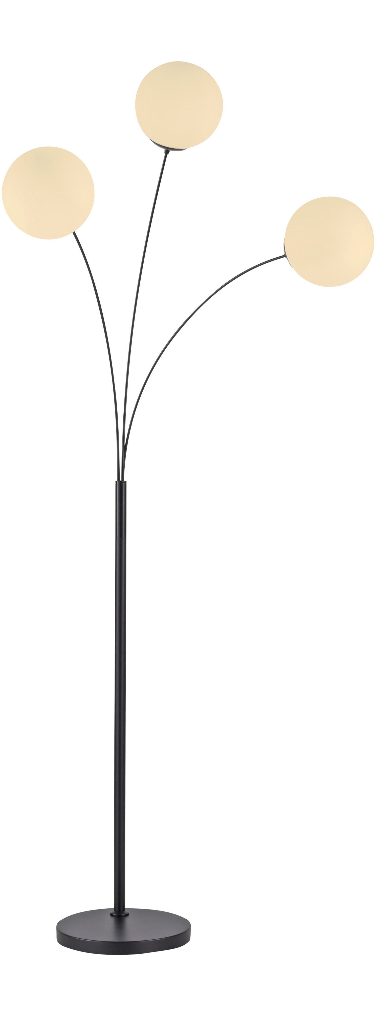 schwarz, Glas opal matt weiß