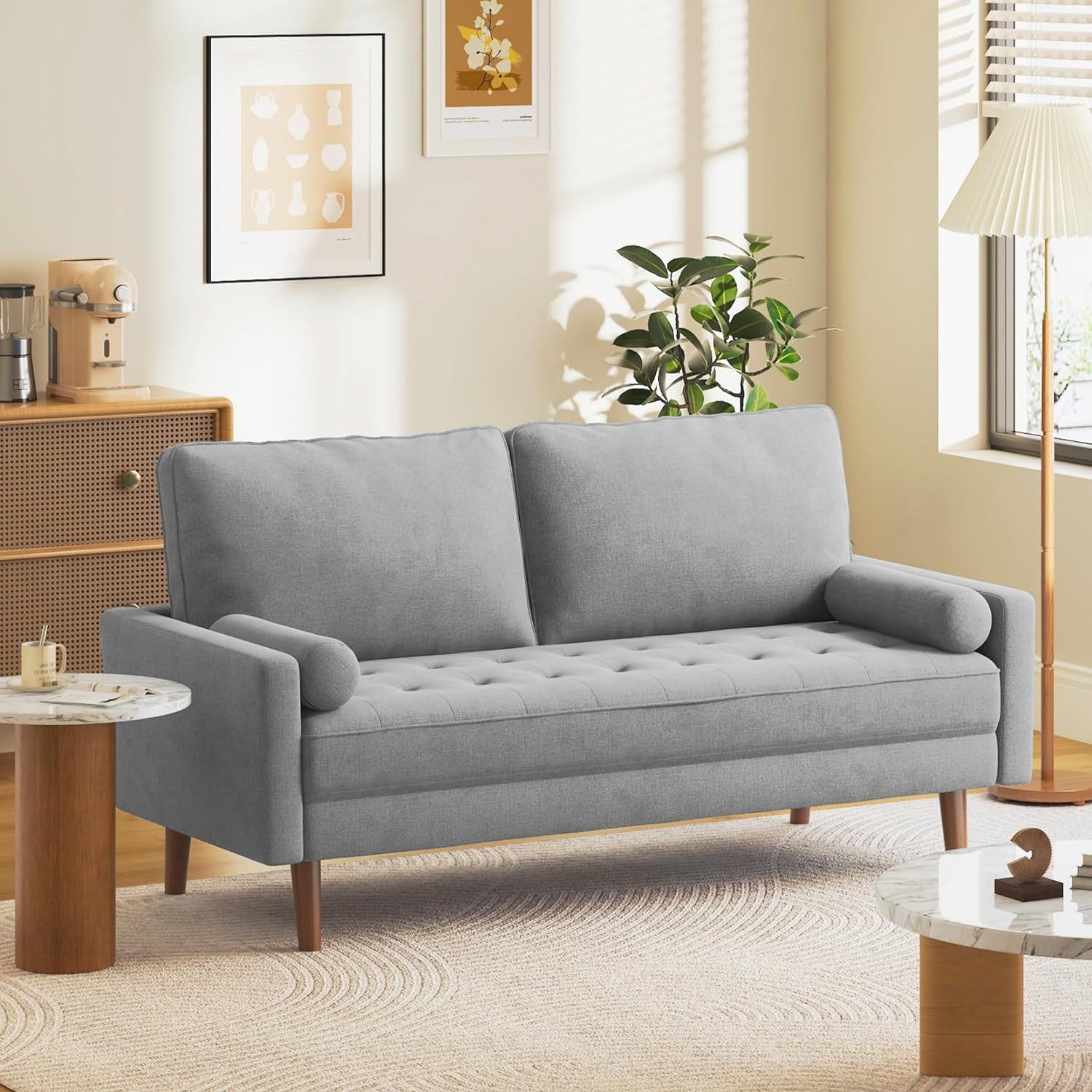 Vesgantti Sofa 2 Sitzer Sofa, Leinenstoff günstig online kaufen