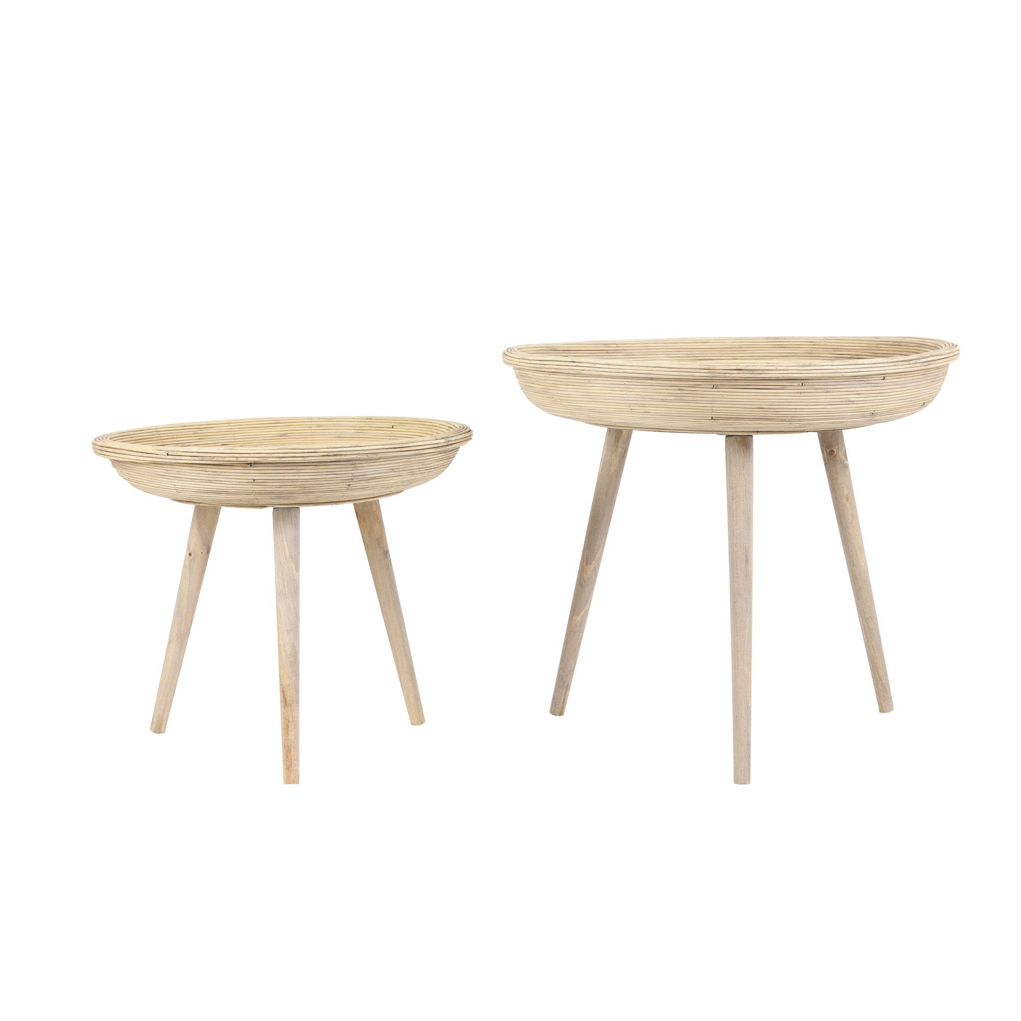 Light & Living Beistelltisch Colon - Holz - Beistelltisch Ø46+Ø56cm