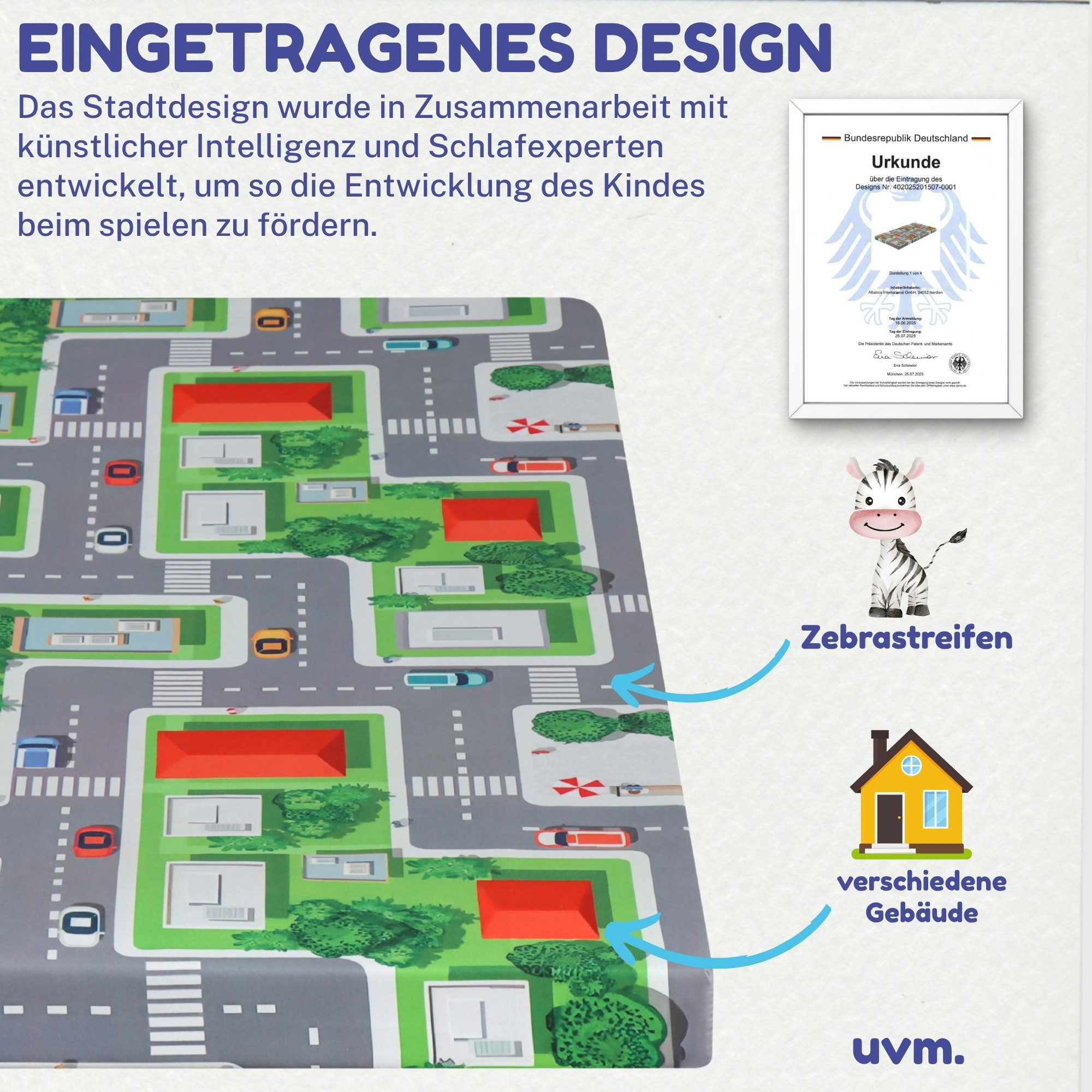 Babymatratze Kinderreisebett Matratze 60x120 cm – faltbare Baby- & Kinderma günstig online kaufen