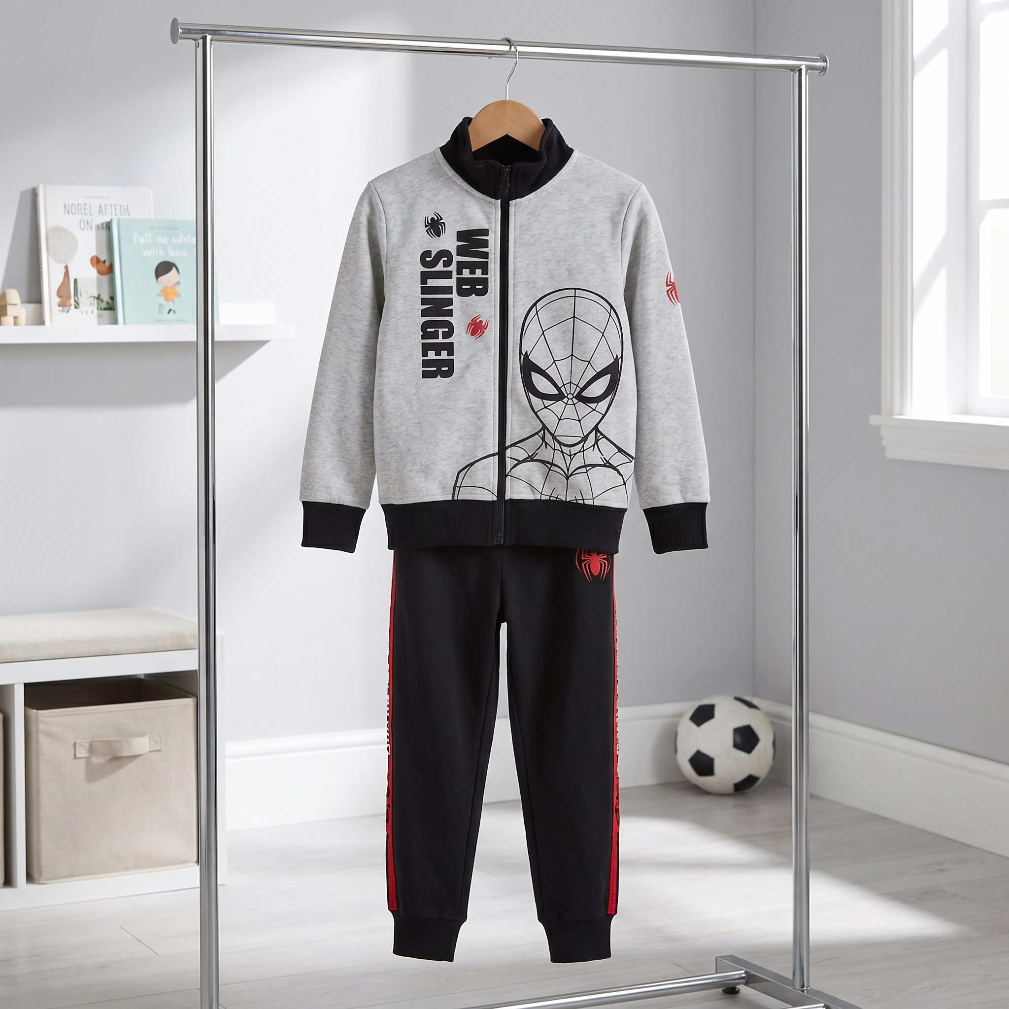 MARVEL Jogginganzug Marvel Spiderman Sportanzug Trainingsanzug Set Hose Jacke, Gr. 92 bis 128