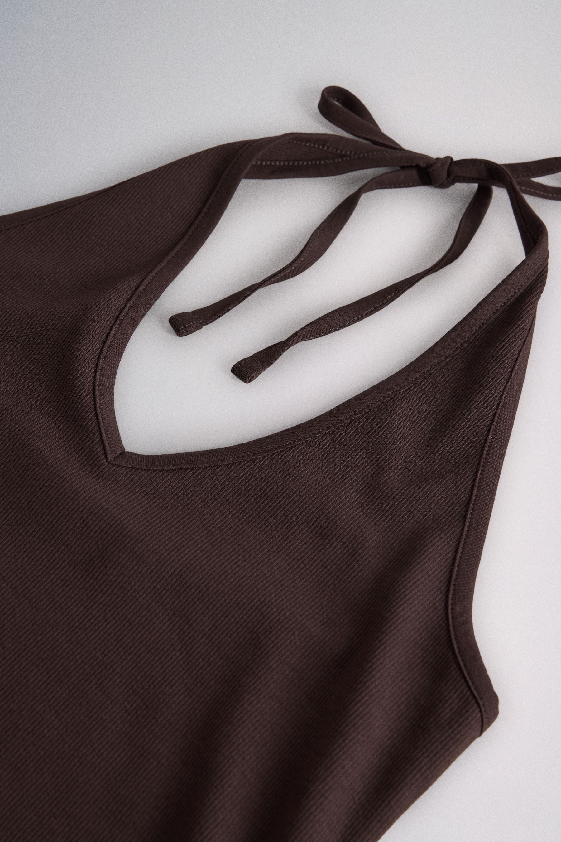 Trägertop The Set Neckholder-Tops mit Kontrastdesign, 3 Stk.
