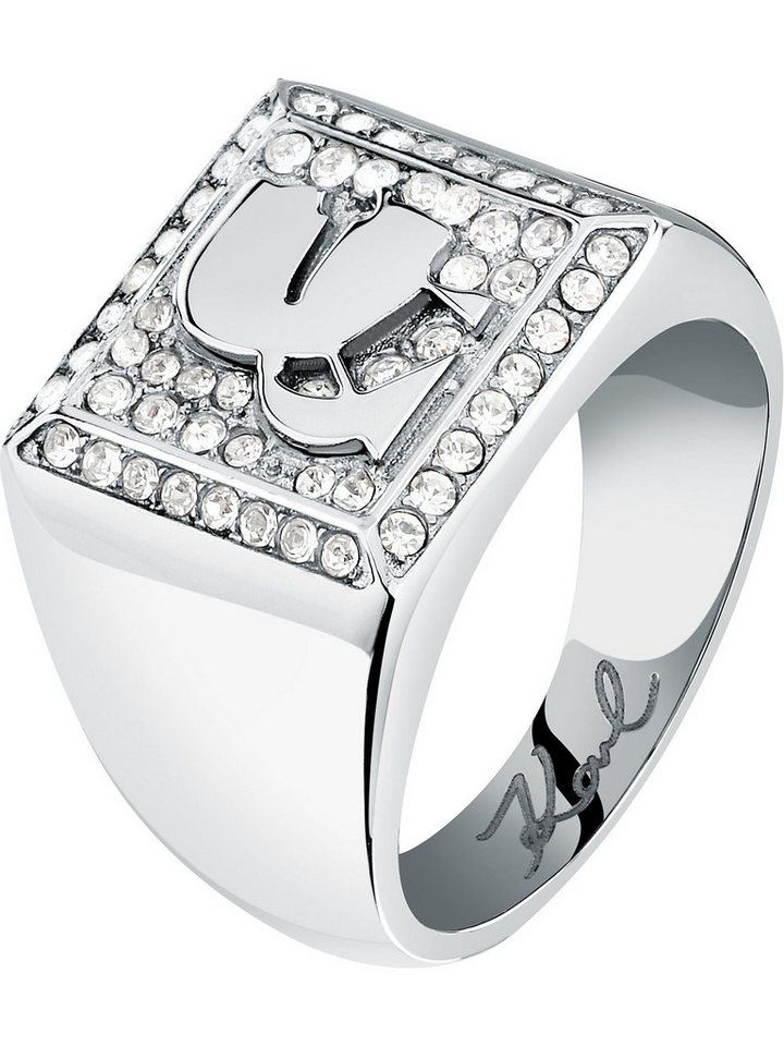 KARL LAGERFELD Fingerring Karl Lagerfeld Damen-Damenring Edelstahl Kristall, Kristall
