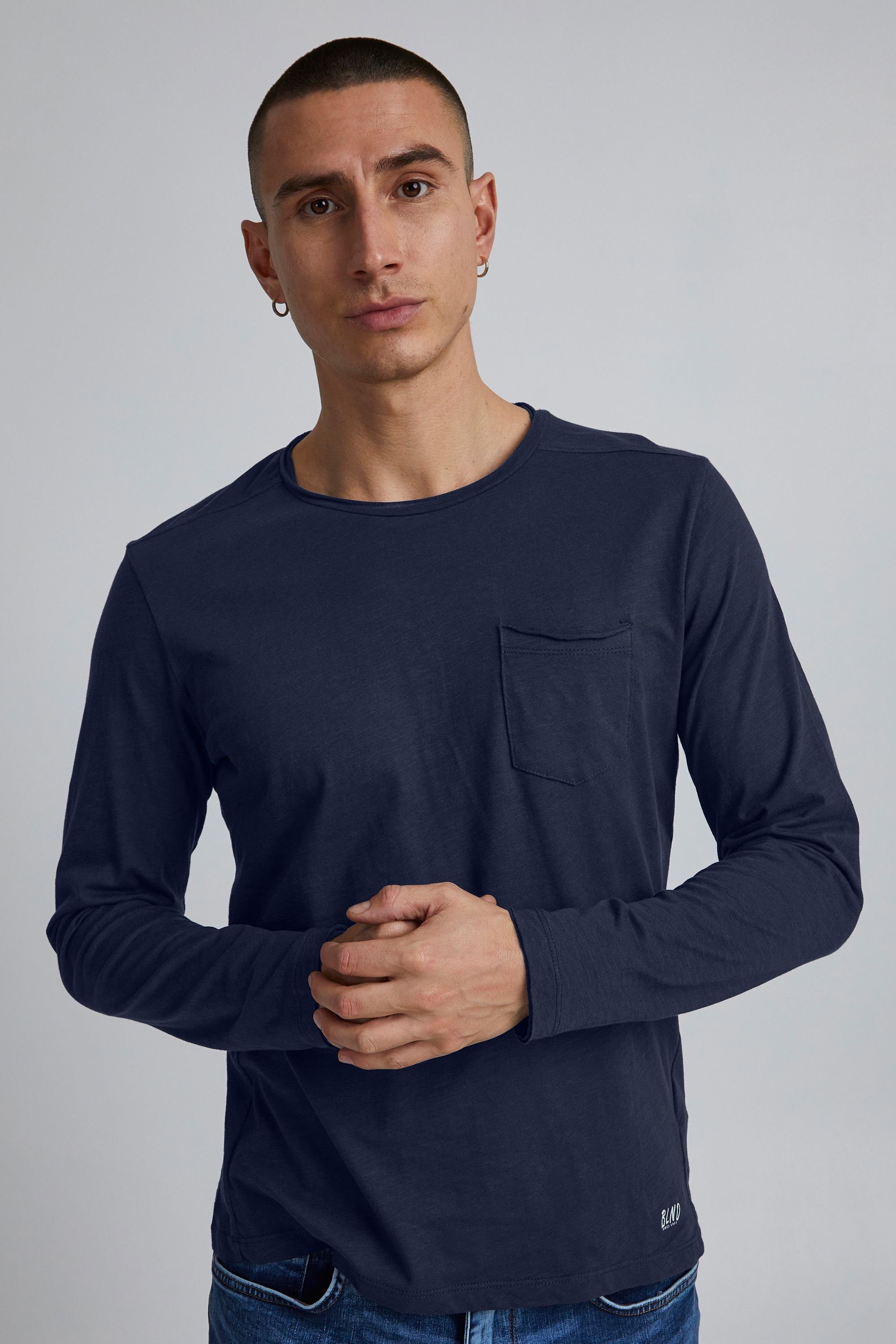 Blend Langarmshirt BHBhnicolai Klassisches Langarmshirt mit Rundhalsausschn günstig online kaufen
