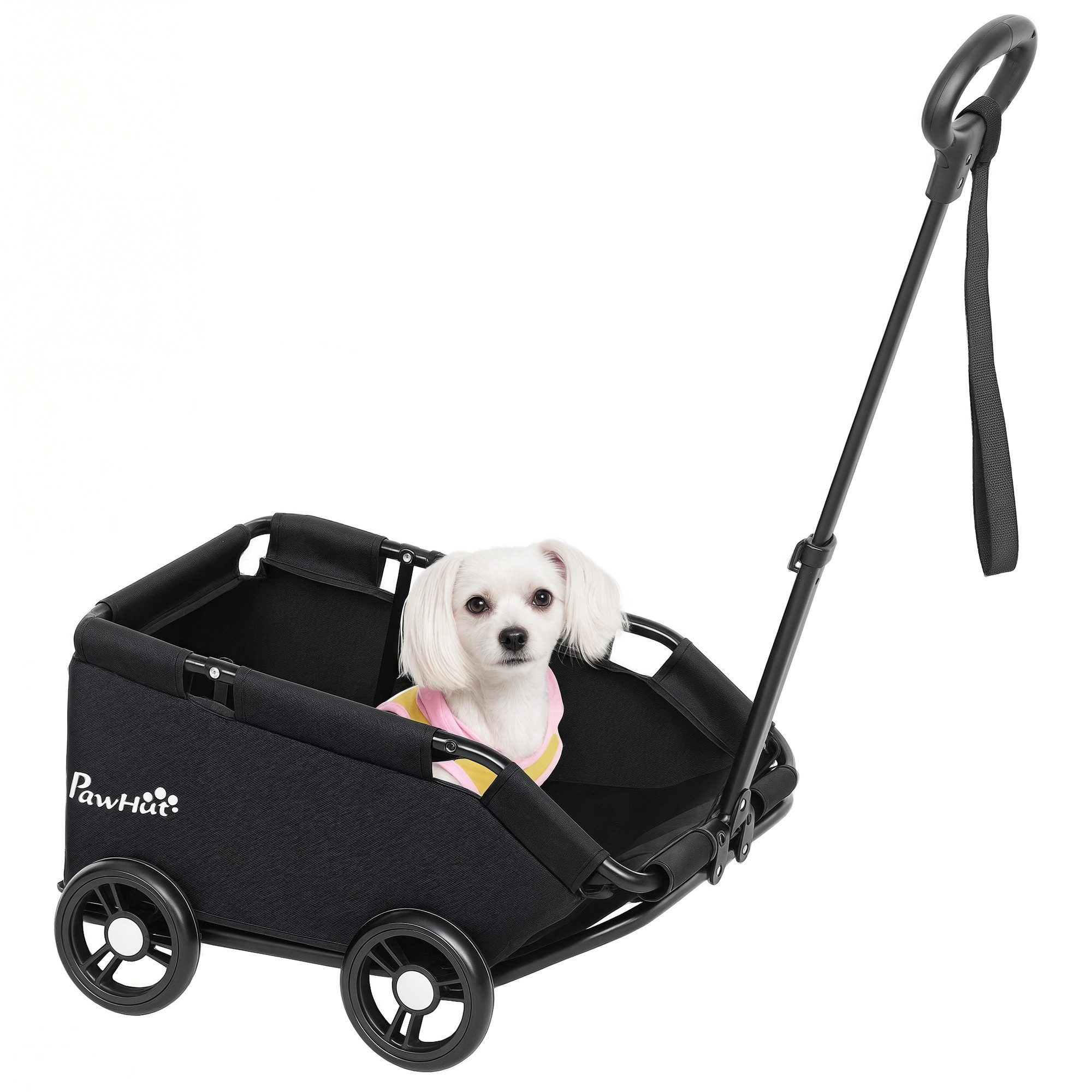 PawHut Hundebuggy klappbarer Hundewagen für Zwergenhunde bis zu 4 kg, (Katz günstig online kaufen