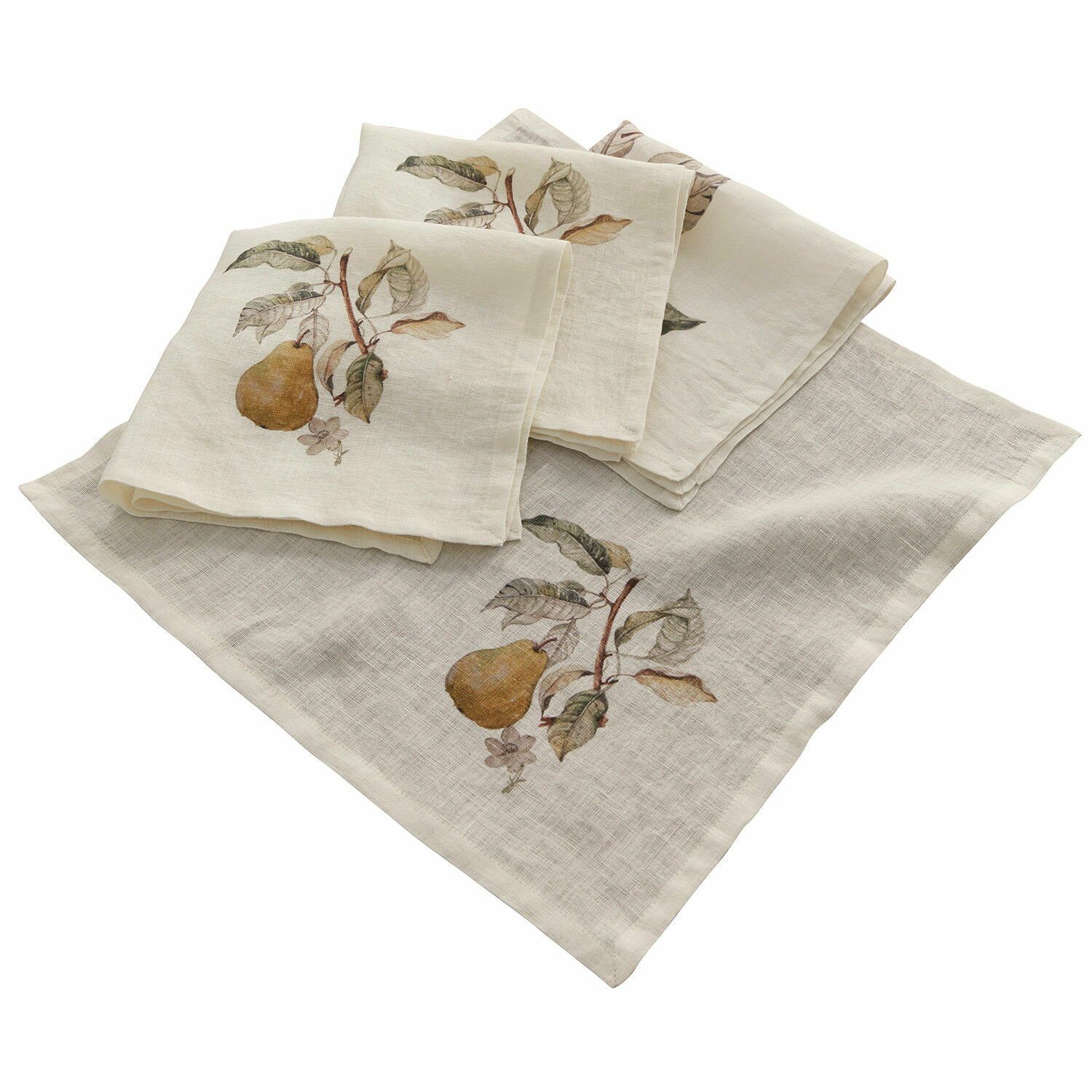 Stoffserviette Serviette 4er Set Tupisa offwhite