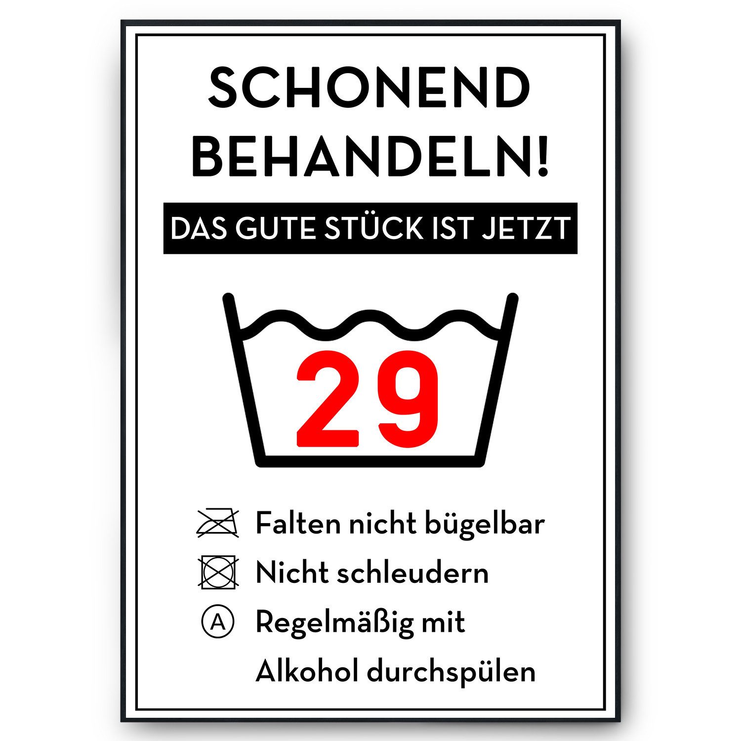 Tigerlino Poster Geburtstag Geschenk Urkunde Lustig günstig online kaufen