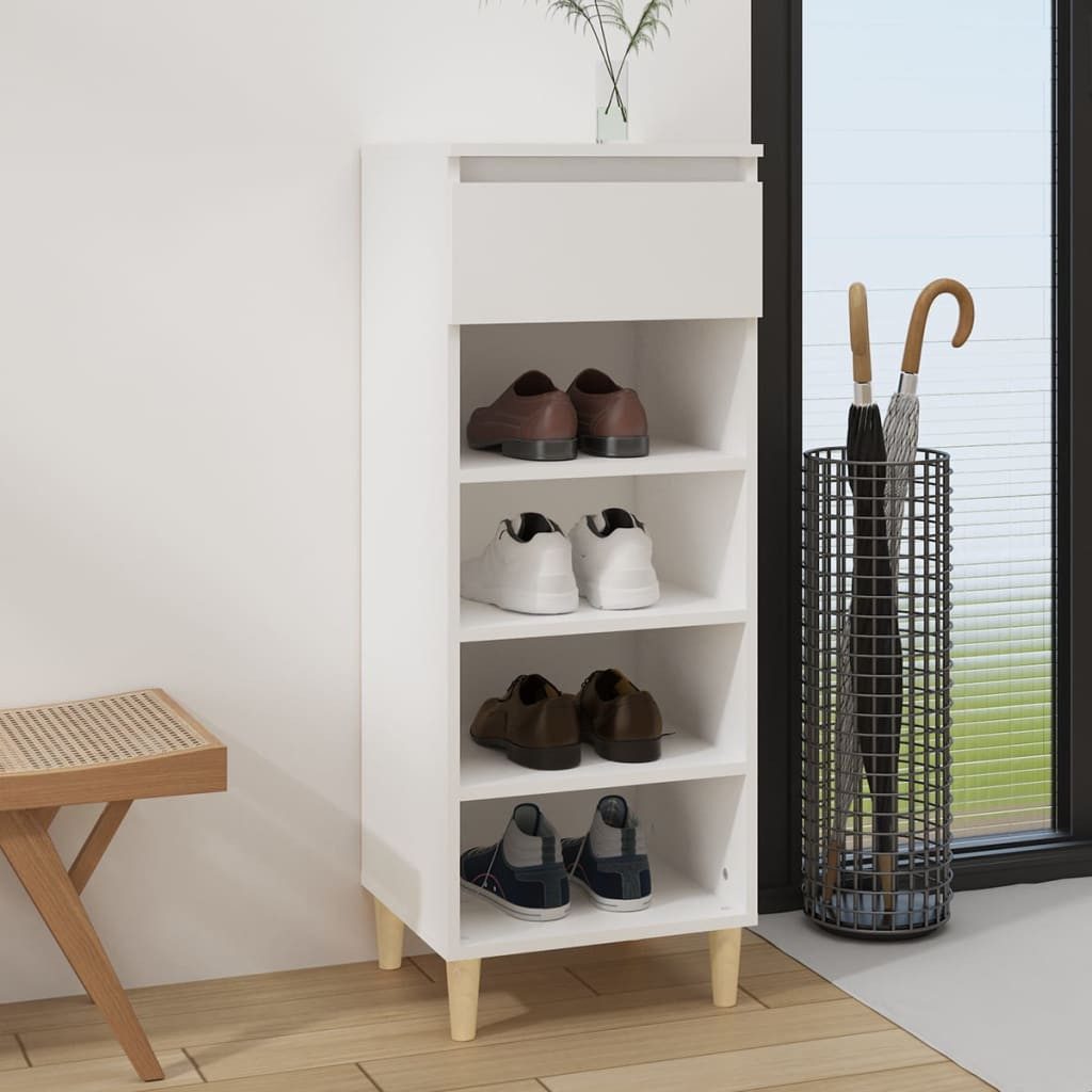 vidaXL Schuhschrank NA Schuhschrank Weiß 40x36x105 cm Spanplatte