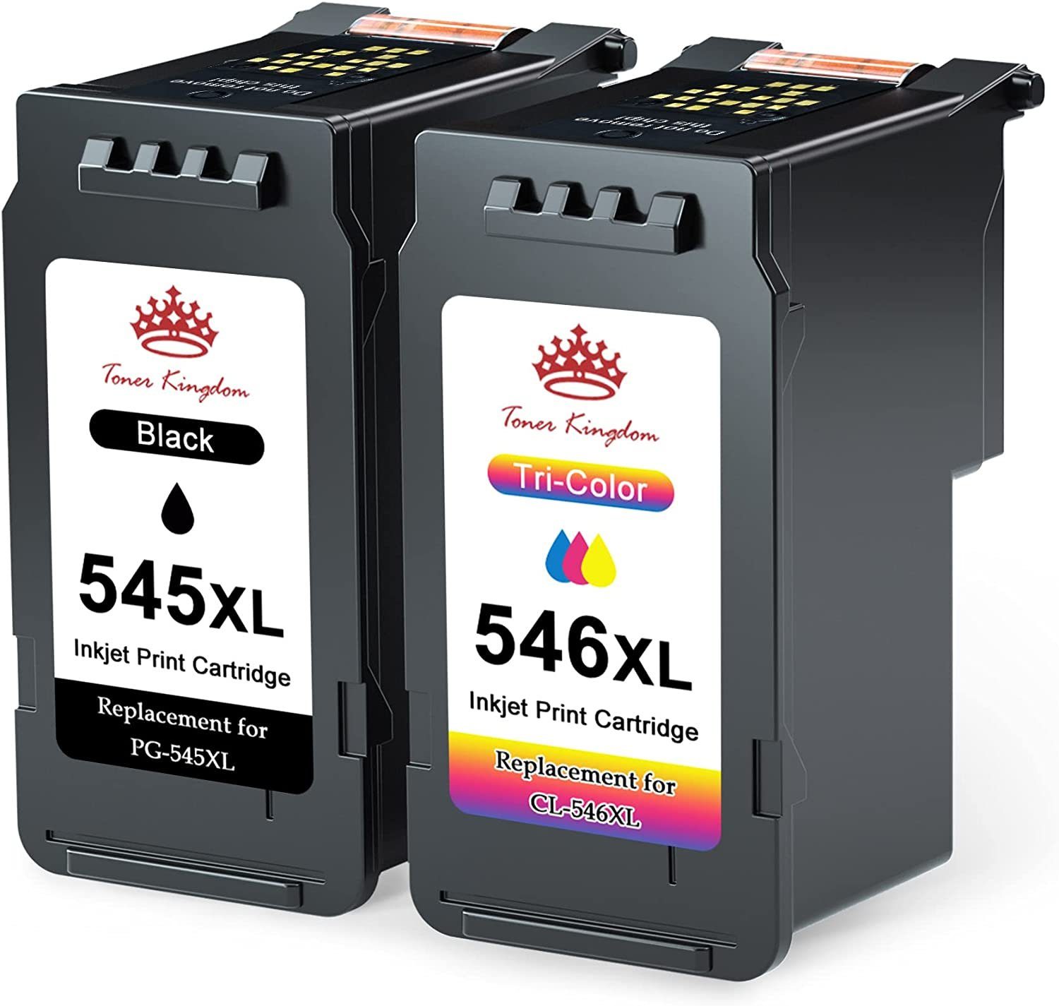 MX490 Tintenpatrone TS3350 2er Kingdom Patronen TS3351) 545XL 545 546XL MX495 (für PG CANON für Toner TR4550 Pixma TS3150 546 XL 2er=1*Schwarz+1*Dreifarbig TS3151