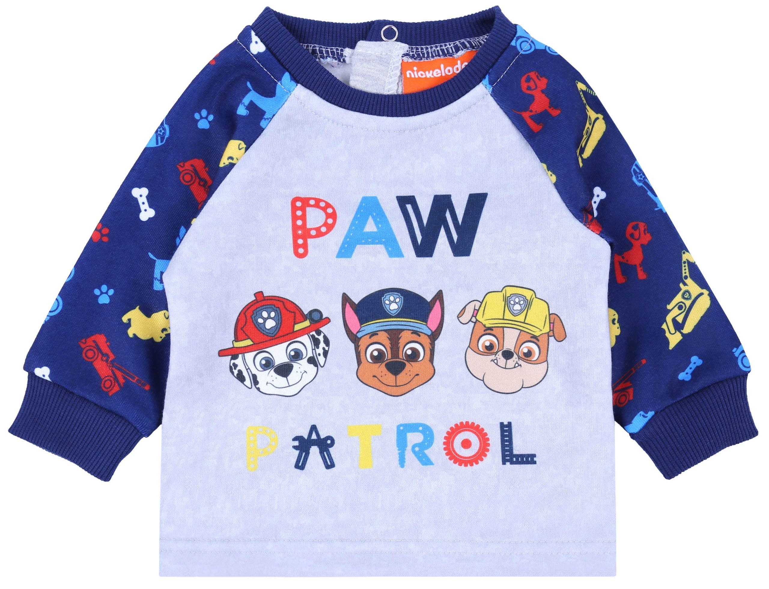 PAW PATROL Trainingsanzug Dunkelblau-grauer Trainingsanzug Paw Patrol Trainingsanzug 12 Monate