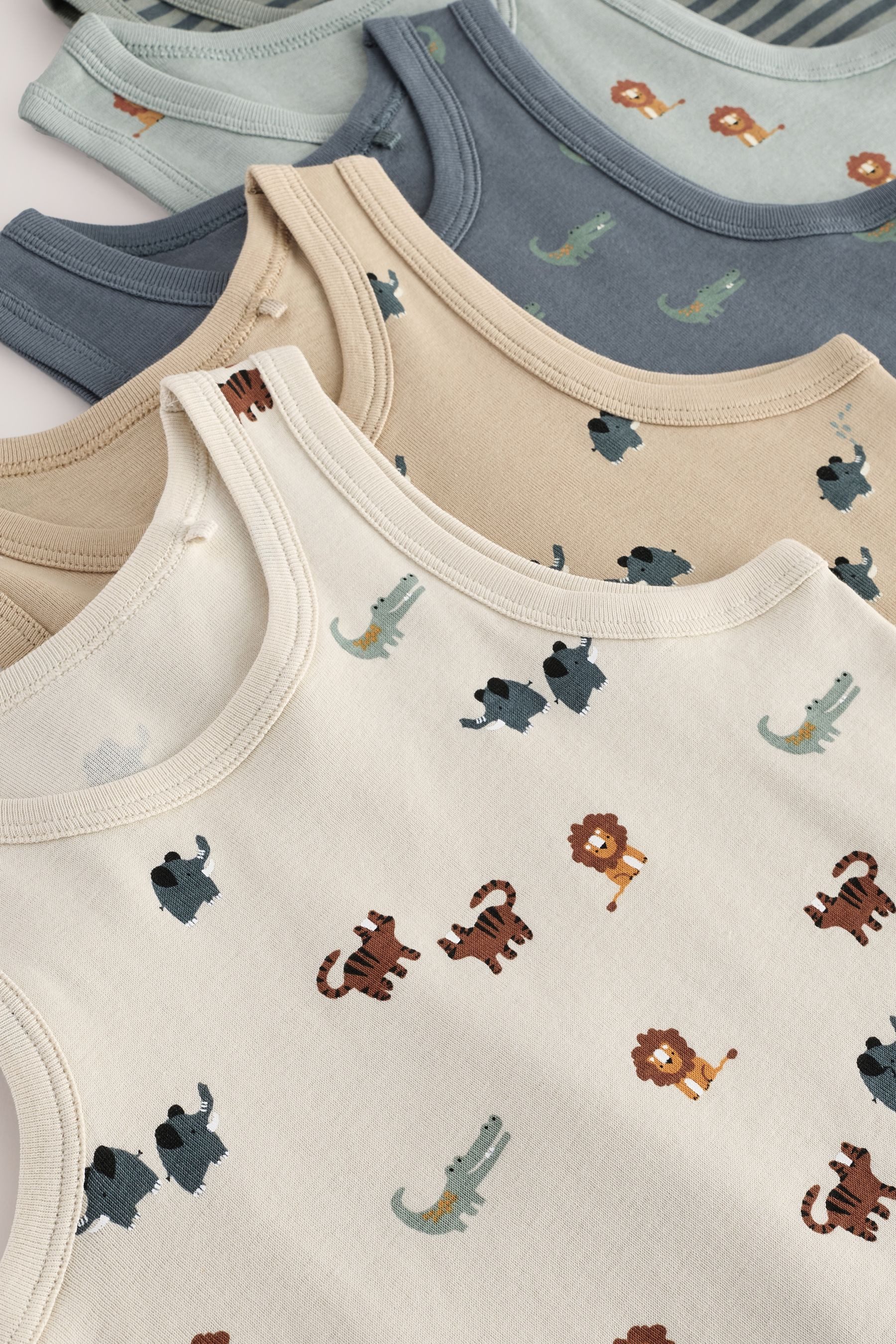 Next Trägertop Trägertops aus Baumwolle im 5er-Pack (5-tlg)