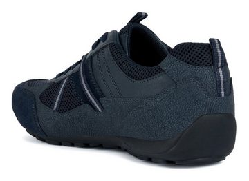 Geox U RAVEX Sneaker im Material Mix, Freizeitschuh, Halbschuh, Schnürschuh