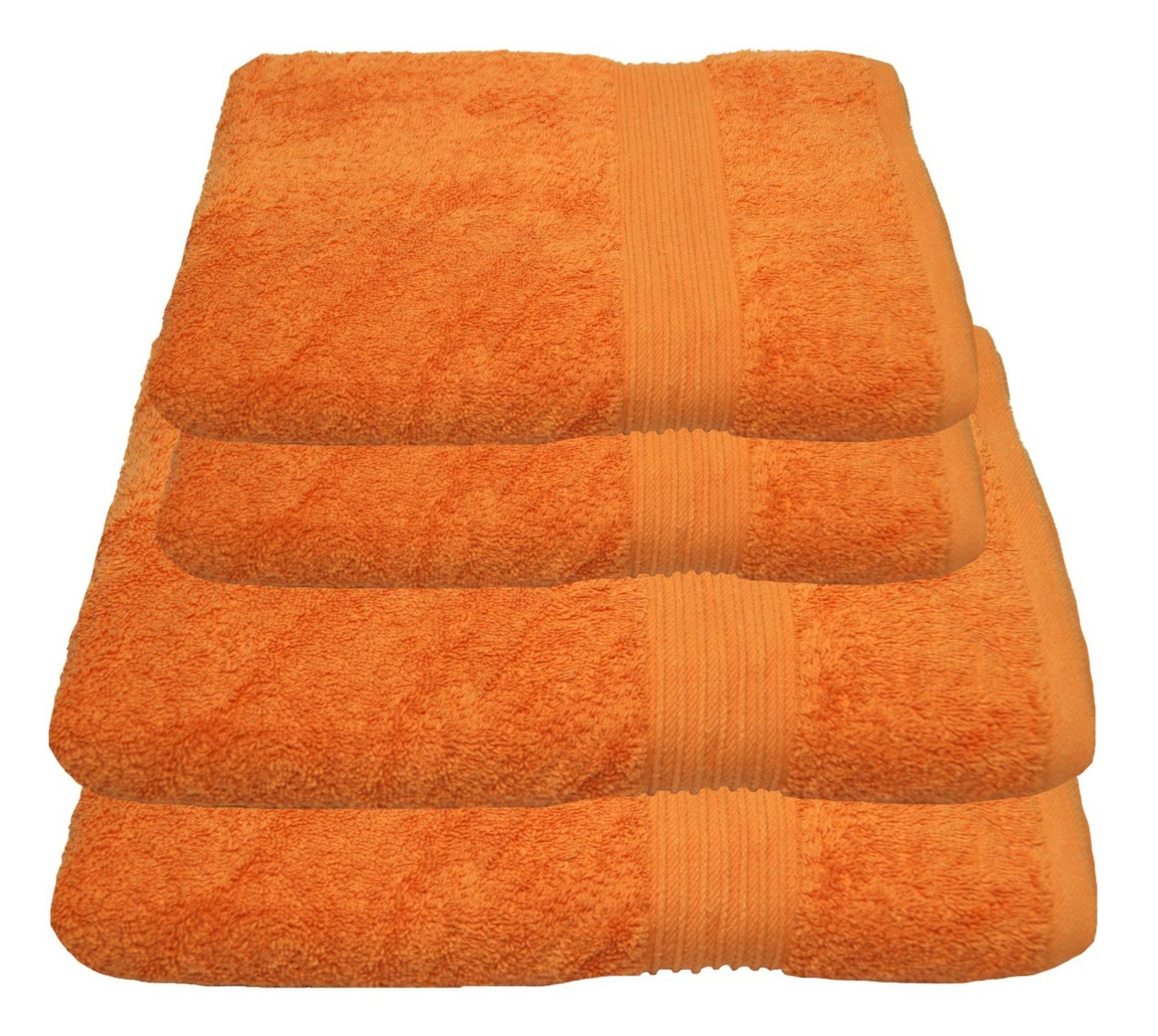 Julie Julsen Handtücher 4-Handtücher-Orange, Baumwolle (4-St) günstig online kaufen
