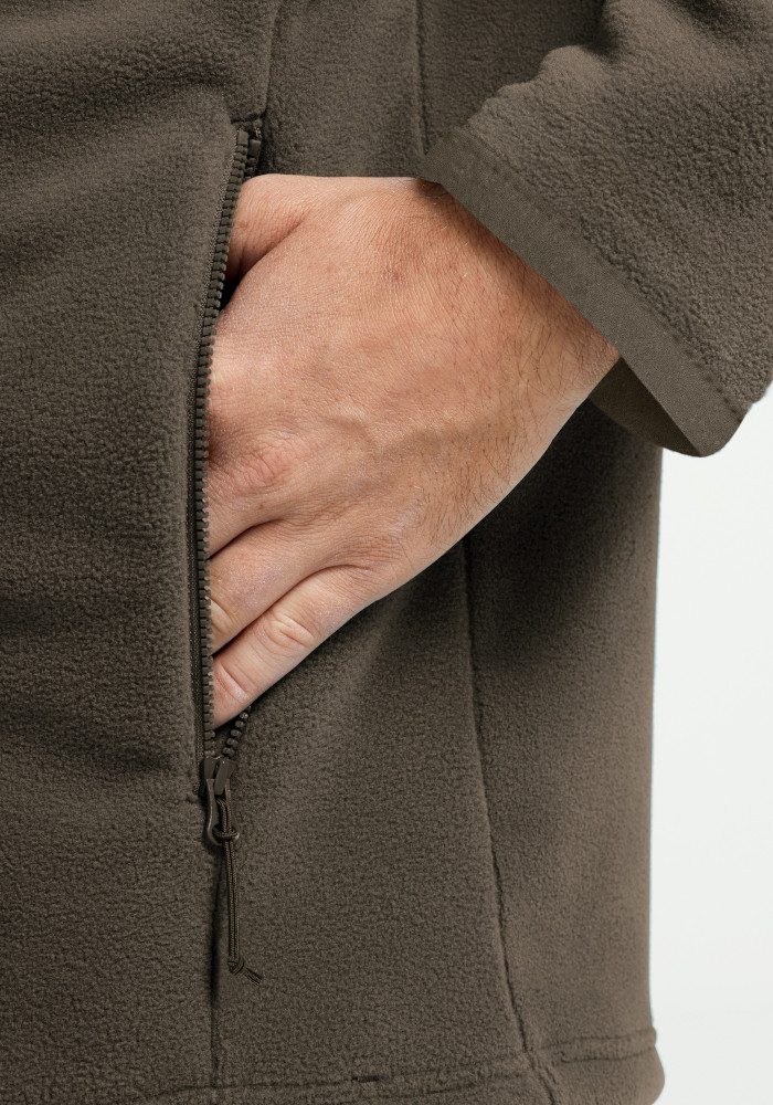 Jack Wolfskin Fleecejacke TAUNUS 200 FZ M mit 3-in-1-System, atmungsaktiv, aus Polyester