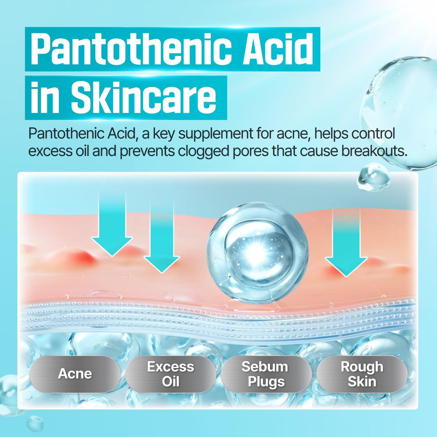 numbuzin Tagescreme No.1 Pantothenic B5 Active Soothing Cream 80 ml – beruhigende Gesichtscreme mit Panthenol & Niacinamid – feuchtigkeitsspendend, talgregulierend, für empfindliche & unreine Haut, nicht komedogen