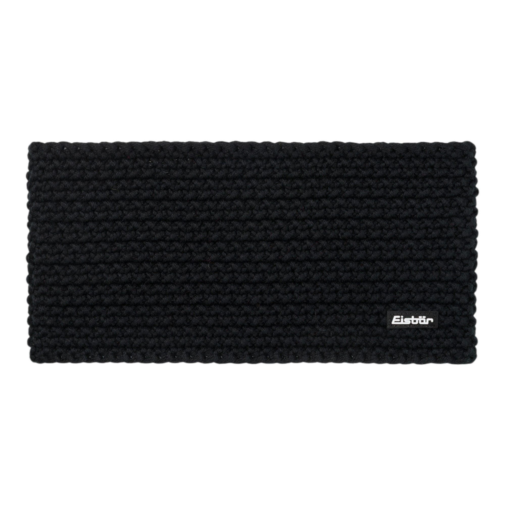 Eisbär Stirnband Jamie (Breite 13.5cm) - Futter aus Fleece - schwarz - 1 Stück