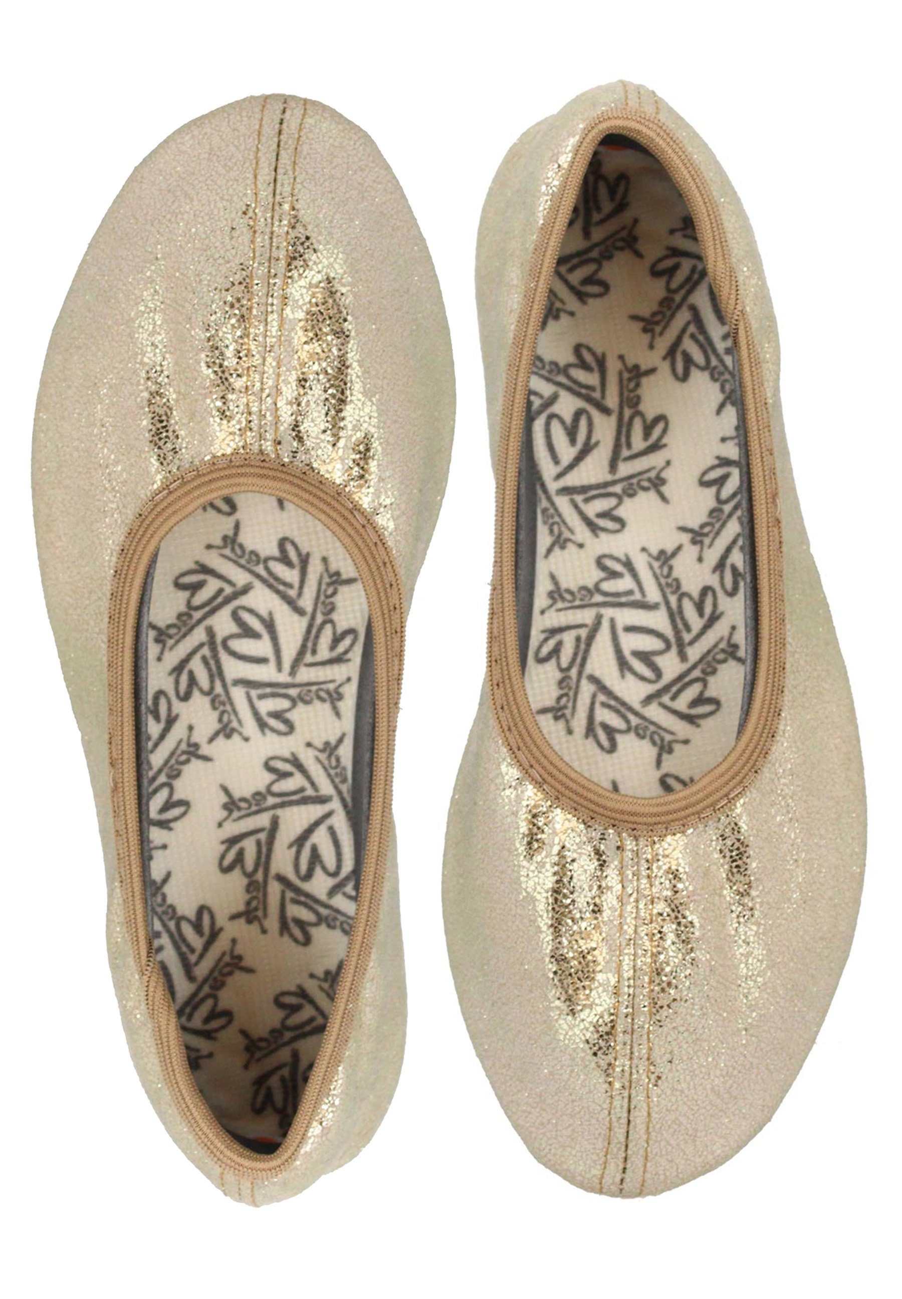 Schläppchen Basic Glitzer Gymnastikschuh