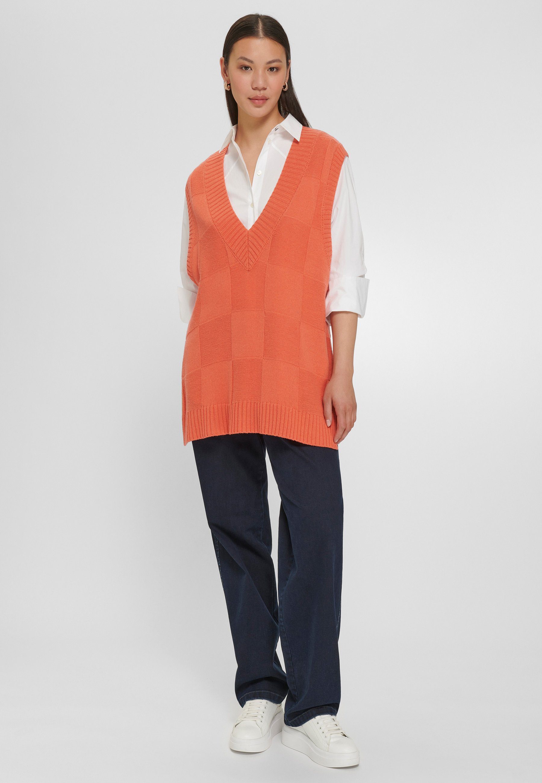 Anna Aura orange Wool Pullunder New