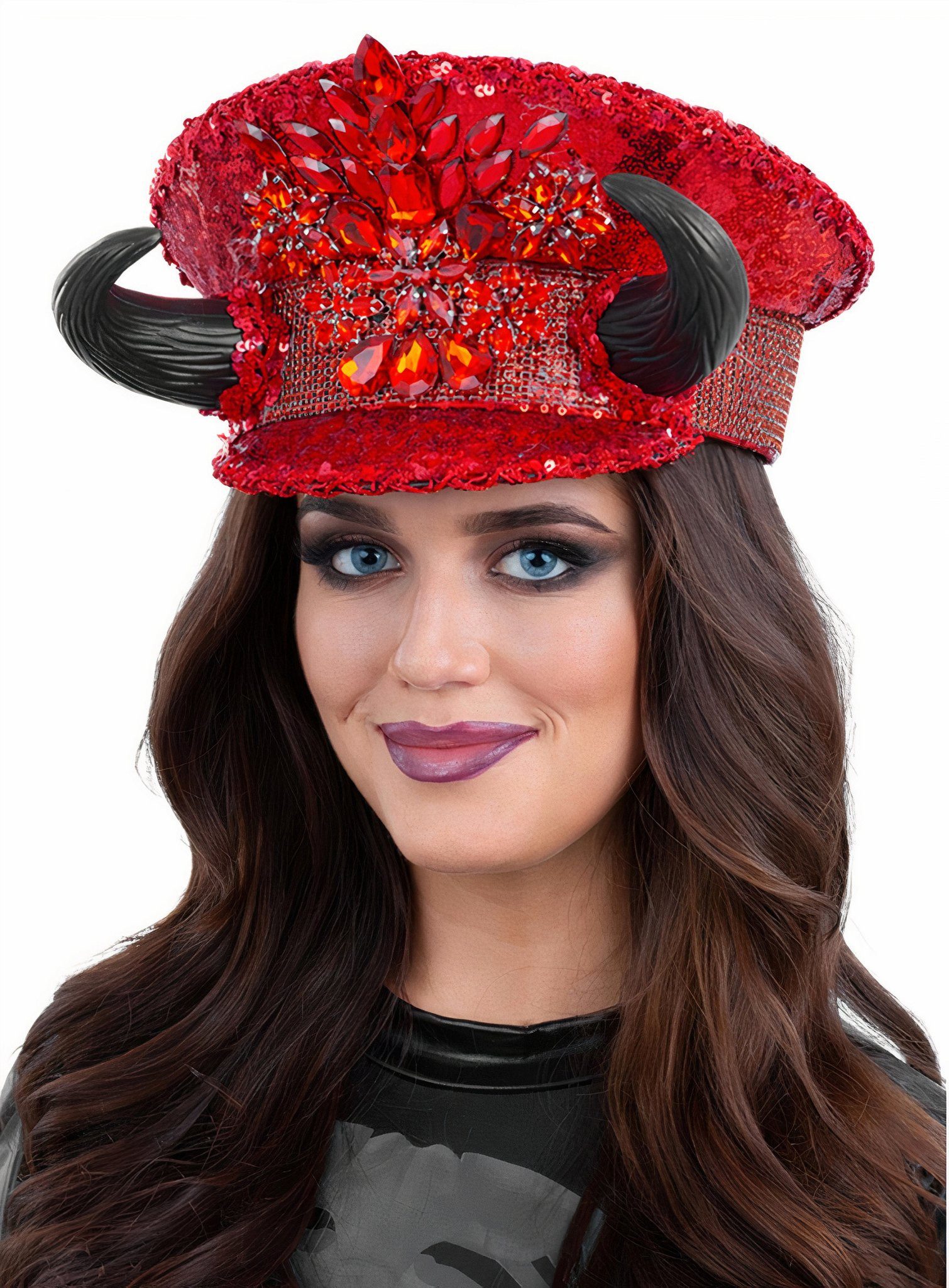 Smiffys Kostüm Disco Devil Glitzermütze, Für teuflische Paraden und höllisc günstig online kaufen