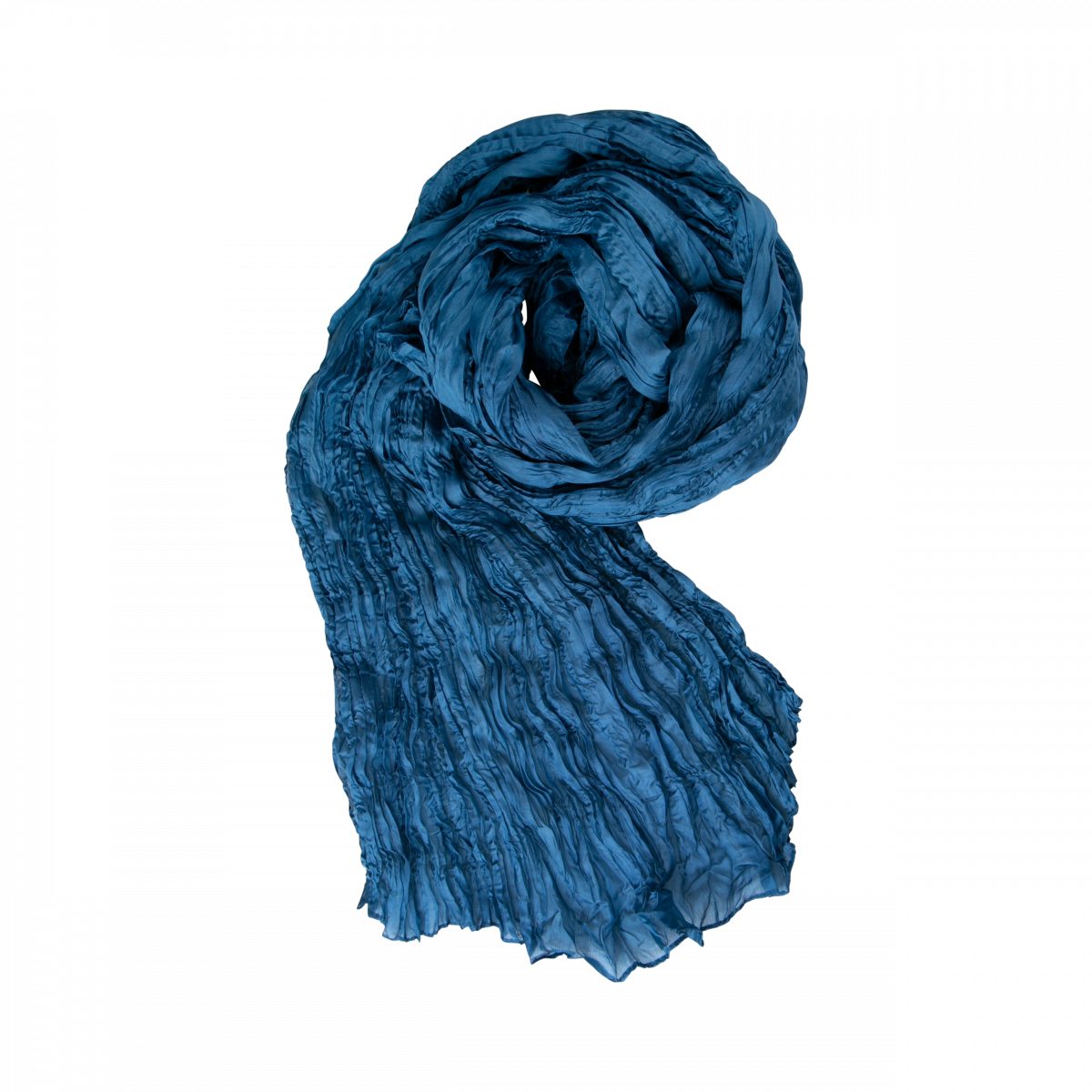 Silkroad Seidenschal Knitterschal Halstuch Schal Crashschal einfarbig