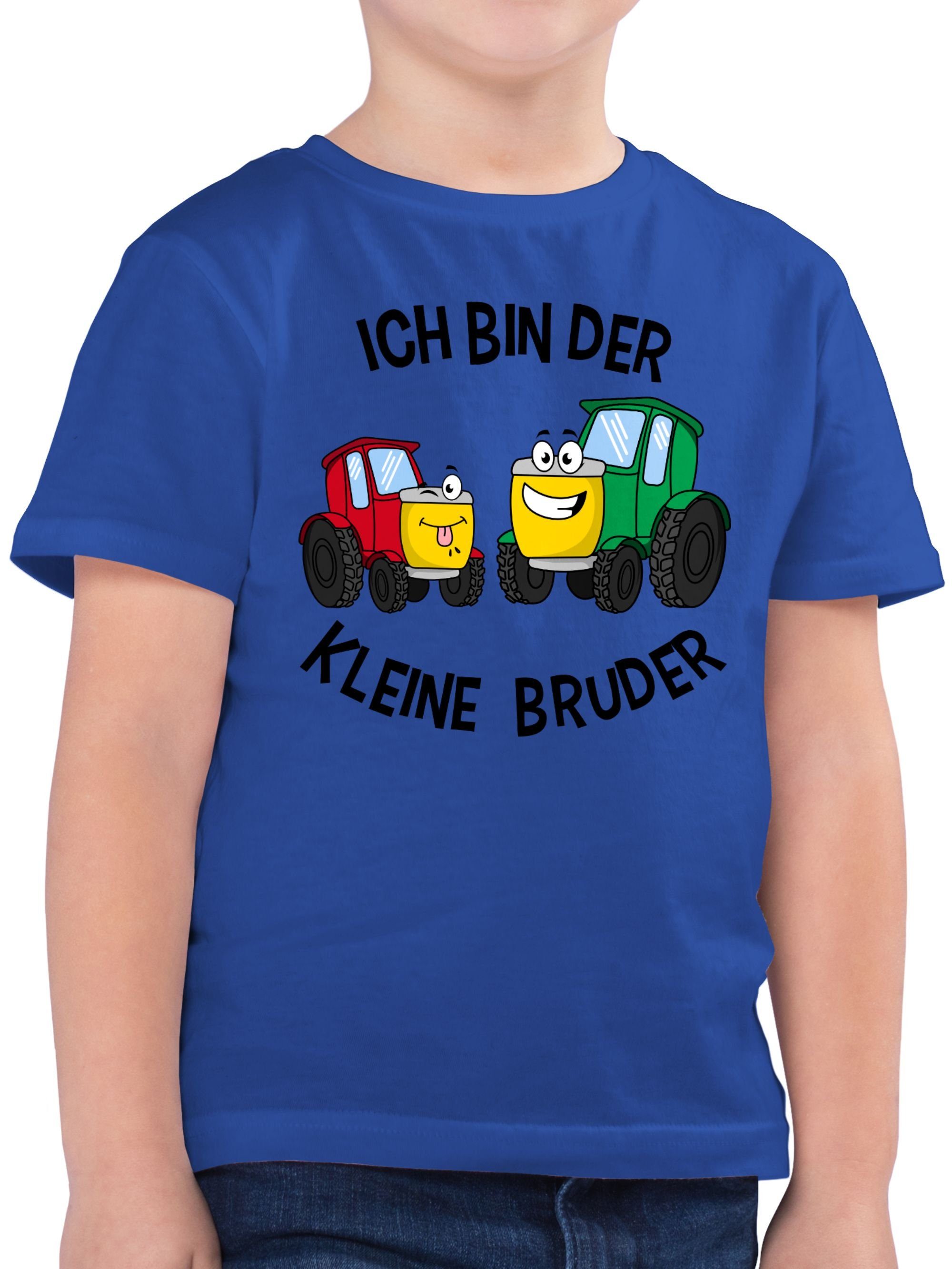 Shirtracer T-Shirt Ich bin der kleine Bruder Traktor Kleiner Bruder 2 Royalblau