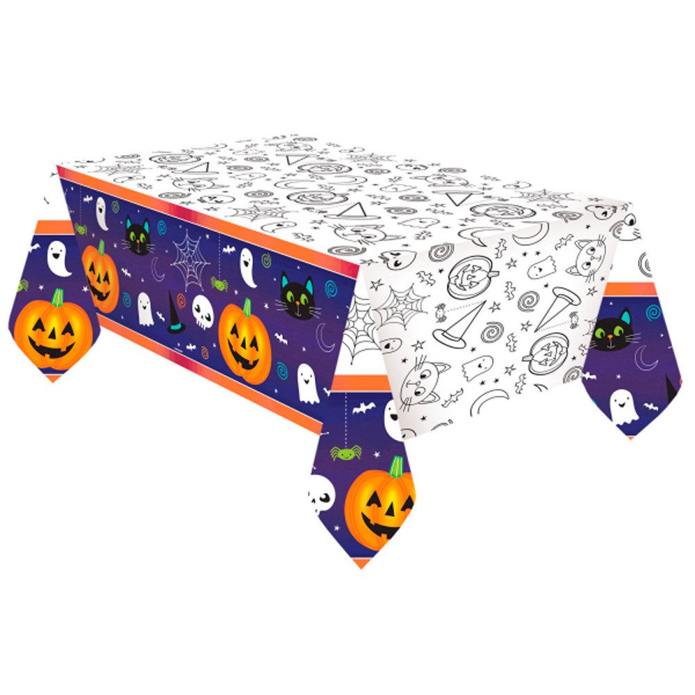 Amscan Dekoobjekt Happy Halloween Tischdecke aus Papier - 120 x 180 günstig online kaufen