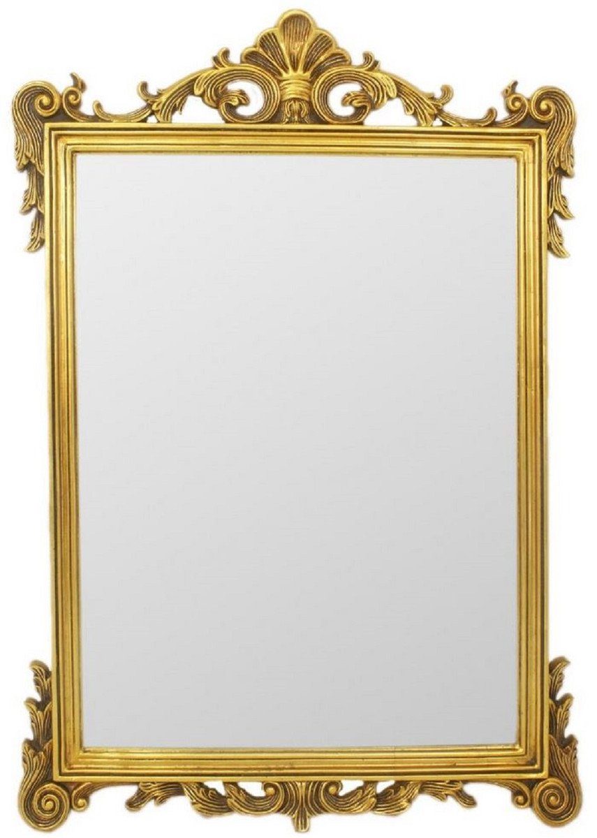 Casa Padrino Barockspiegel Barock Spiegel Gold 75 x H. 110 cm - Wandspiegel im Barockstil - Antik Stil Garderoben Spiegel - Wohnzimmer Spiegel - Barock Möbel