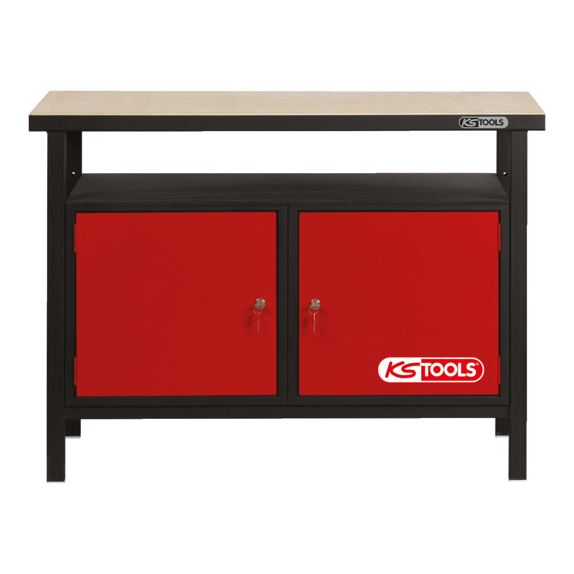 KS Tools Werkbank KS Tools Profi-Werkbank mit 2 Türen, H840xB1200xT600mm