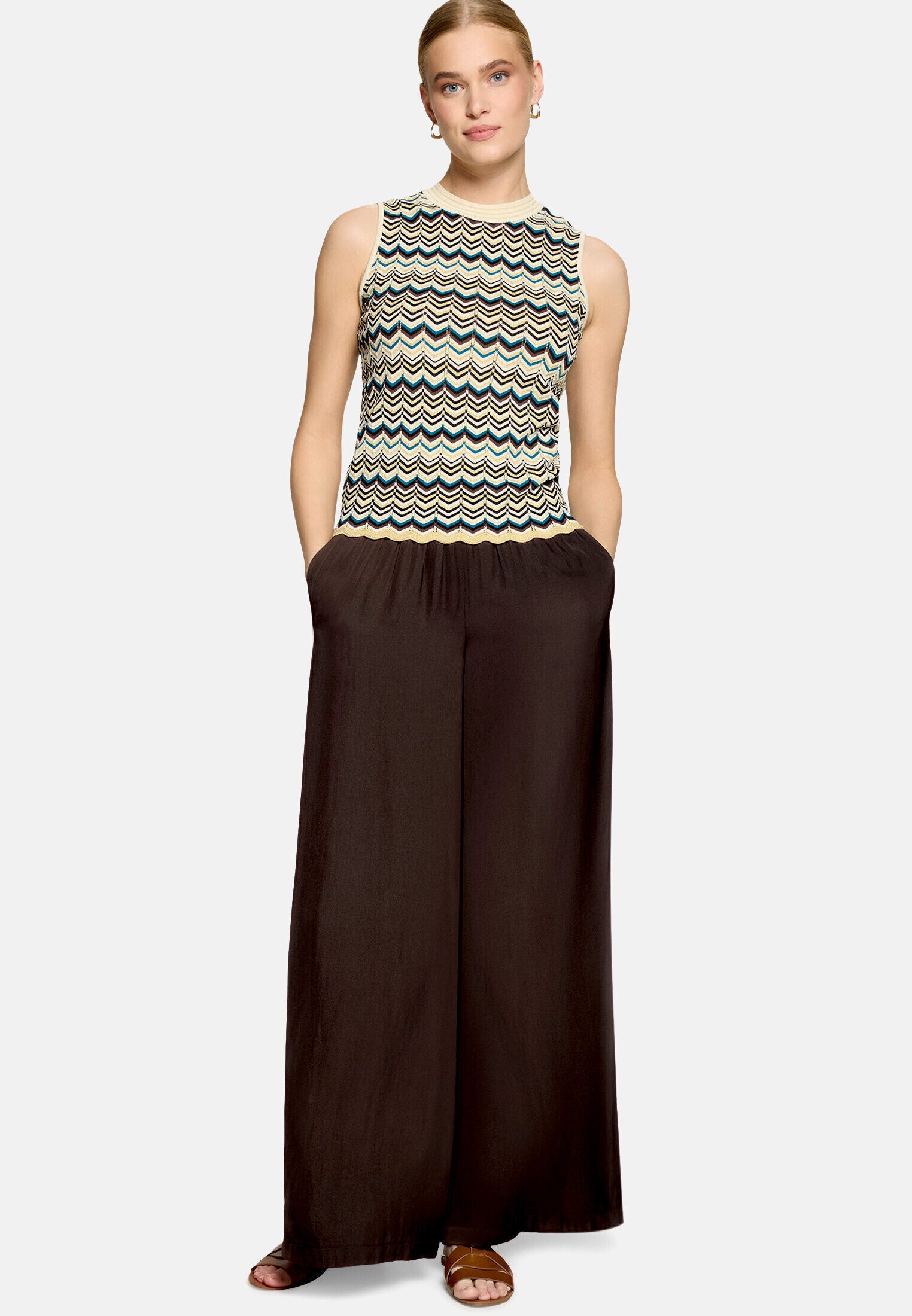 Zero Stricktop Damen mit Muster Struktur
