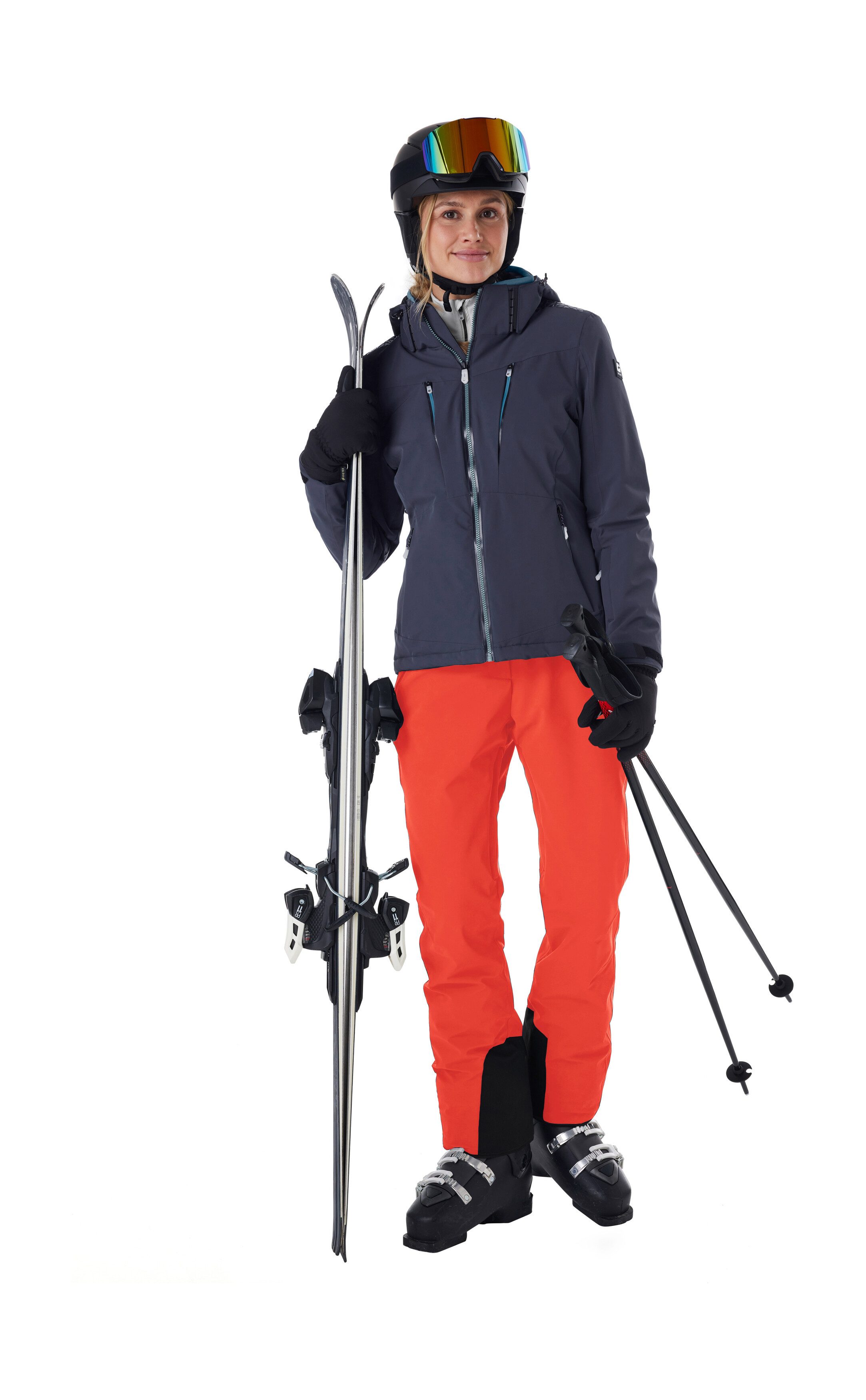 Killtec Skihose KSW 61 WMN SKI PNTS Wasserdichte Skihose, verstellbare Taille, Schneefänge, mit Stretch