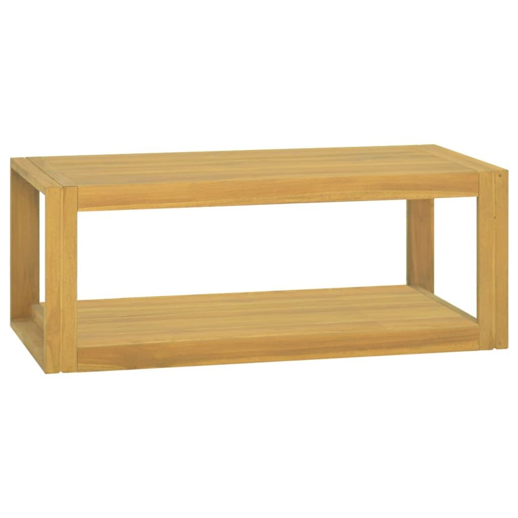 vidaXL Badregal 90 x 45 x 35 cm Wand-Badregal 90x45x35 cm Massivholz Teak