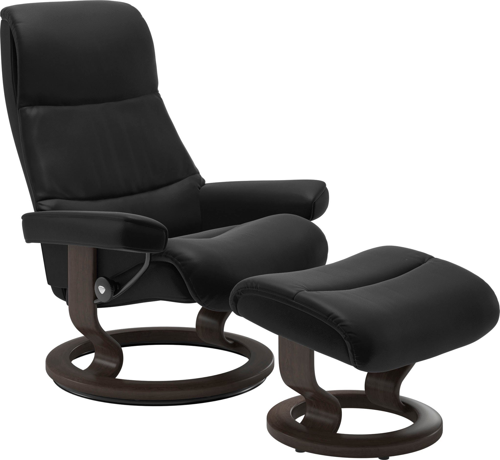 Stressless® Relaxsessel View, mit Base, S,Gestell Classic Größe Wenge