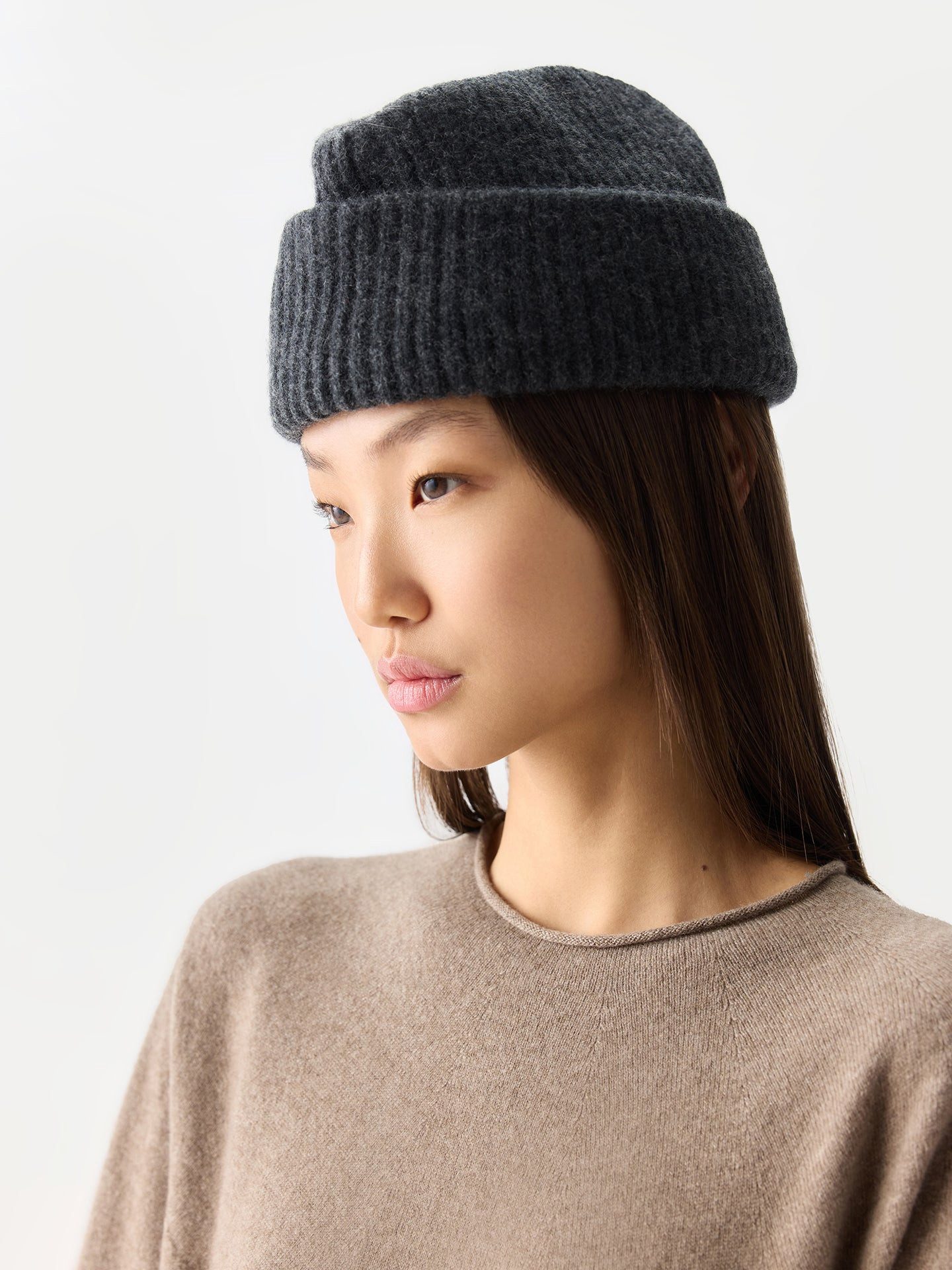 GOBI Cashmere Beanie Unisex Kaschmir-Muetze im Matrosenstil