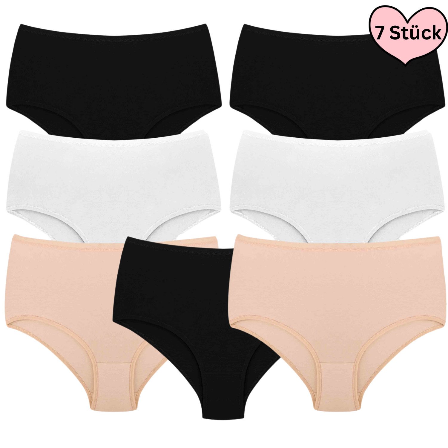 Dominant Taillenslip Damenunterwäsche bequem (7er-Set) aus günstig online kaufen