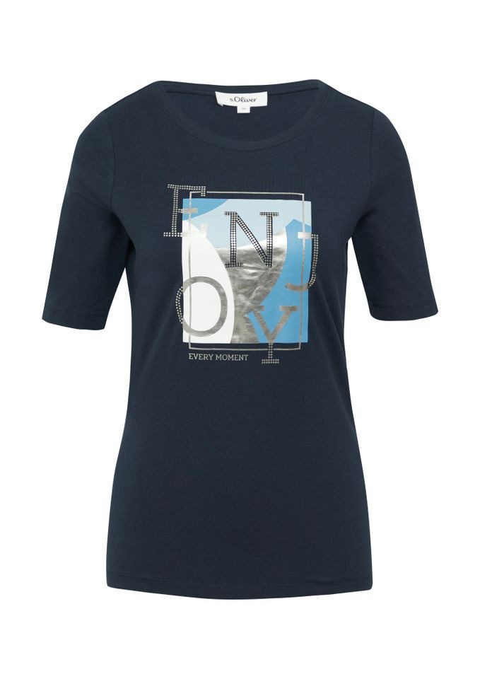 s.Oliver T-Shirt – Kurzarmshirt im Slim günstig online kaufen