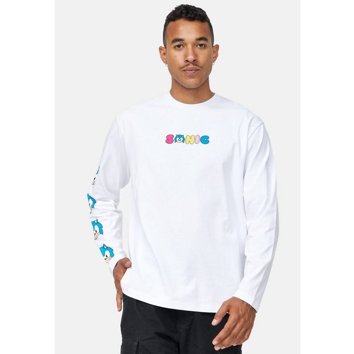 Recovered Langarmshirt Sonic Multicoloured Back Prints Relaxed Longsleeve