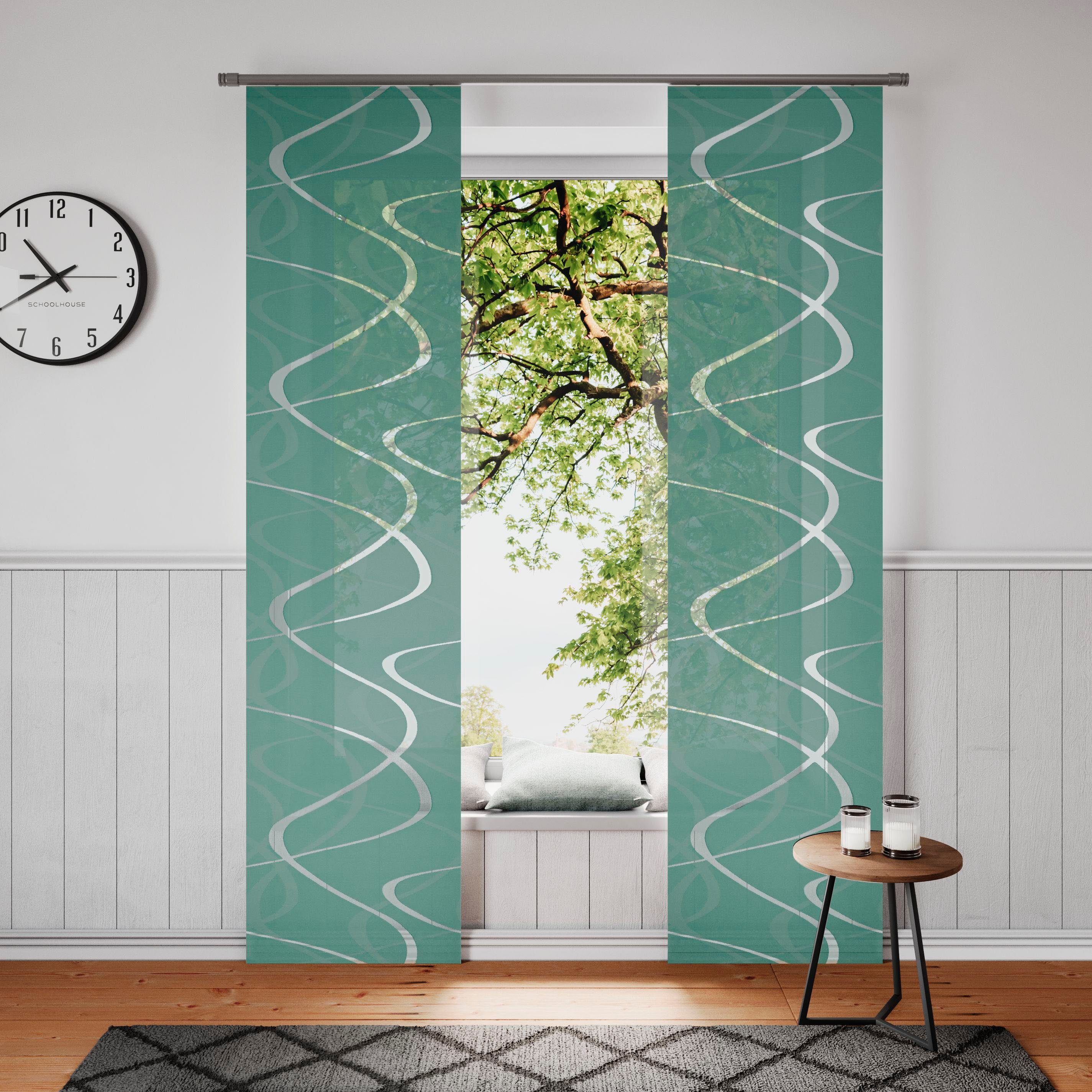 Neutex for you! Schiebegardine Pelotas (1 St), Klettband, halbtransparent, günstig online kaufen